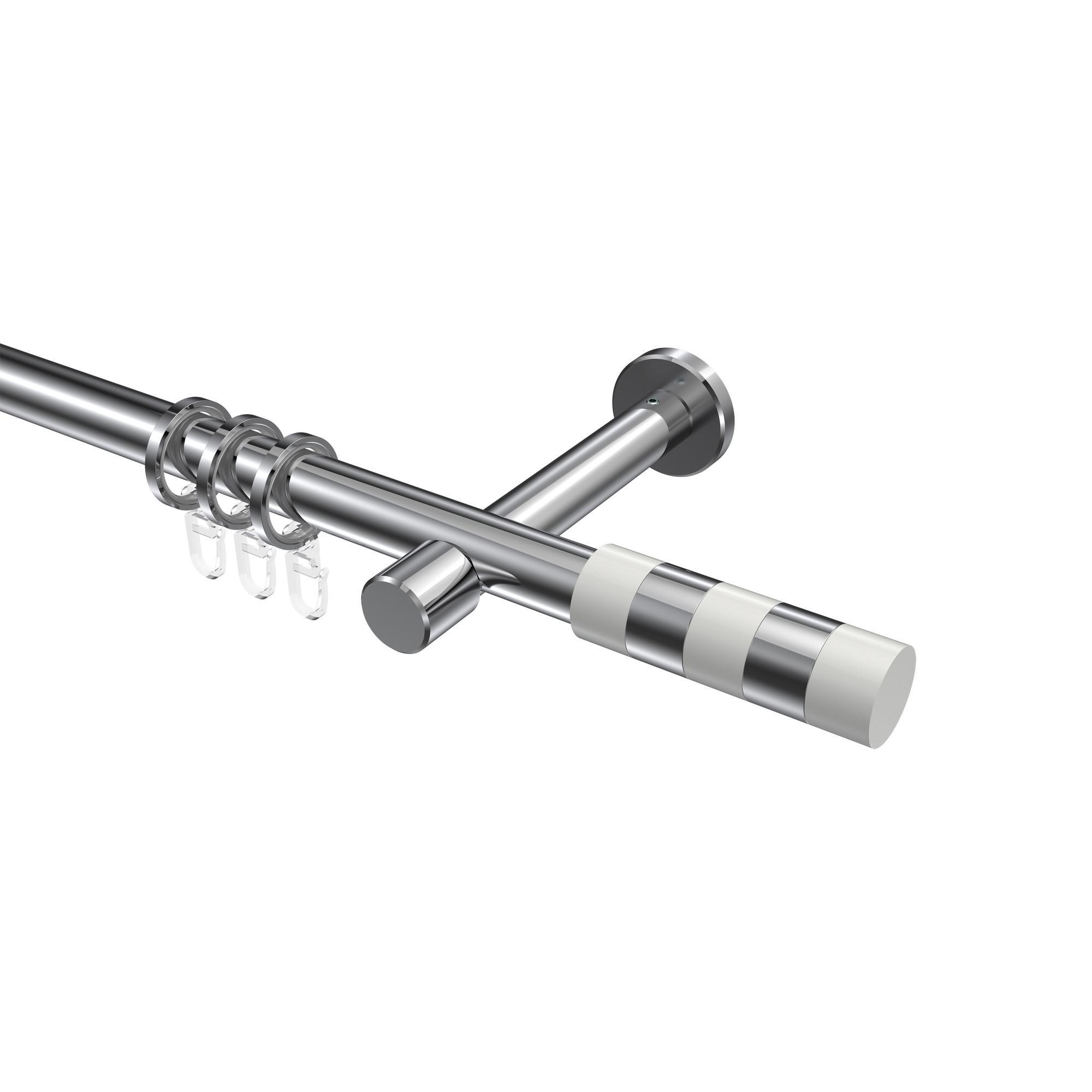 Gardinenstange Prestige Mavell 180 Cm, 1-LäUfig, 20 Mm Ø Chrom