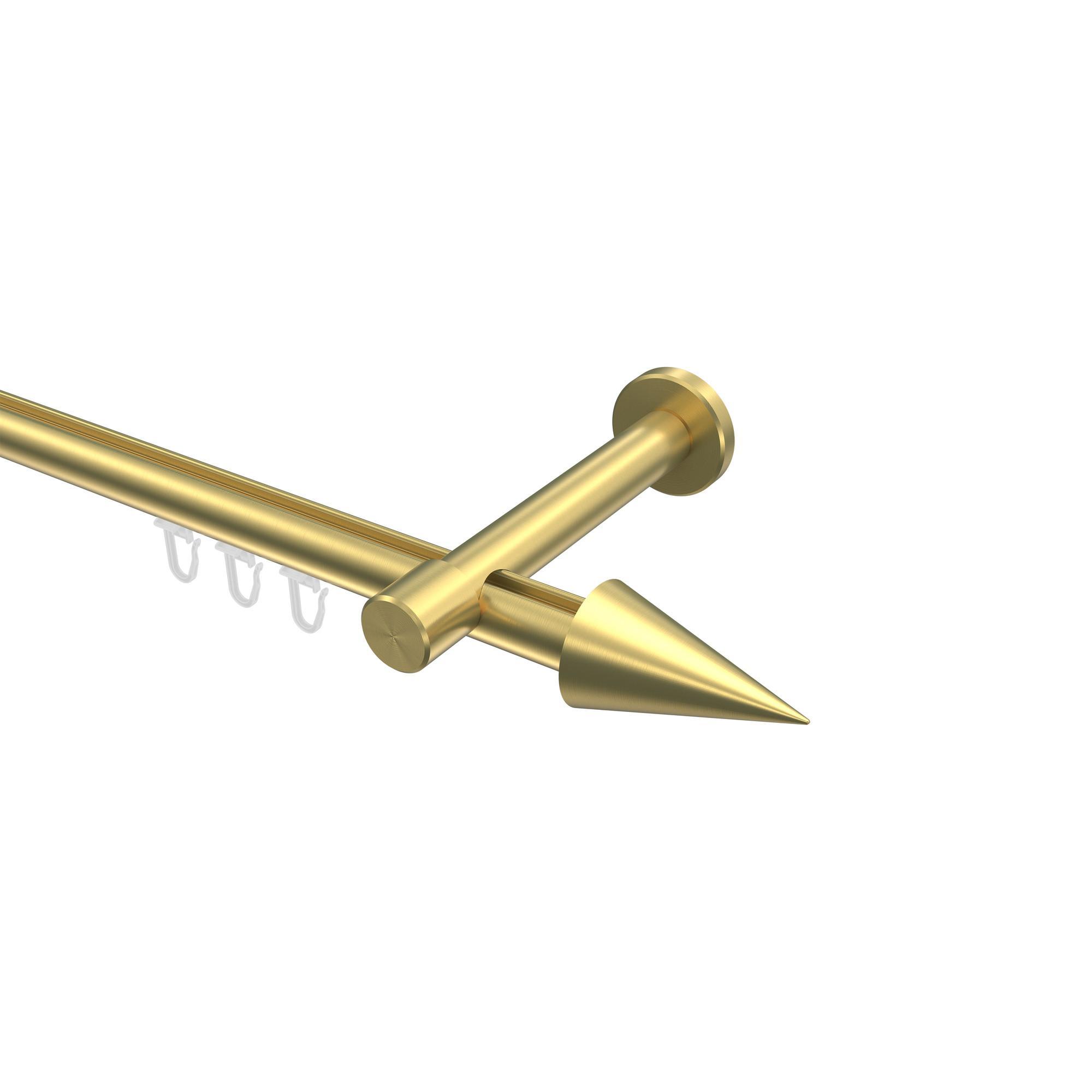 Gardinenstange Innenlauf Prestige Savio 160 Cm, 1-LäUfig, 20 Mm Ø Messing-Optik