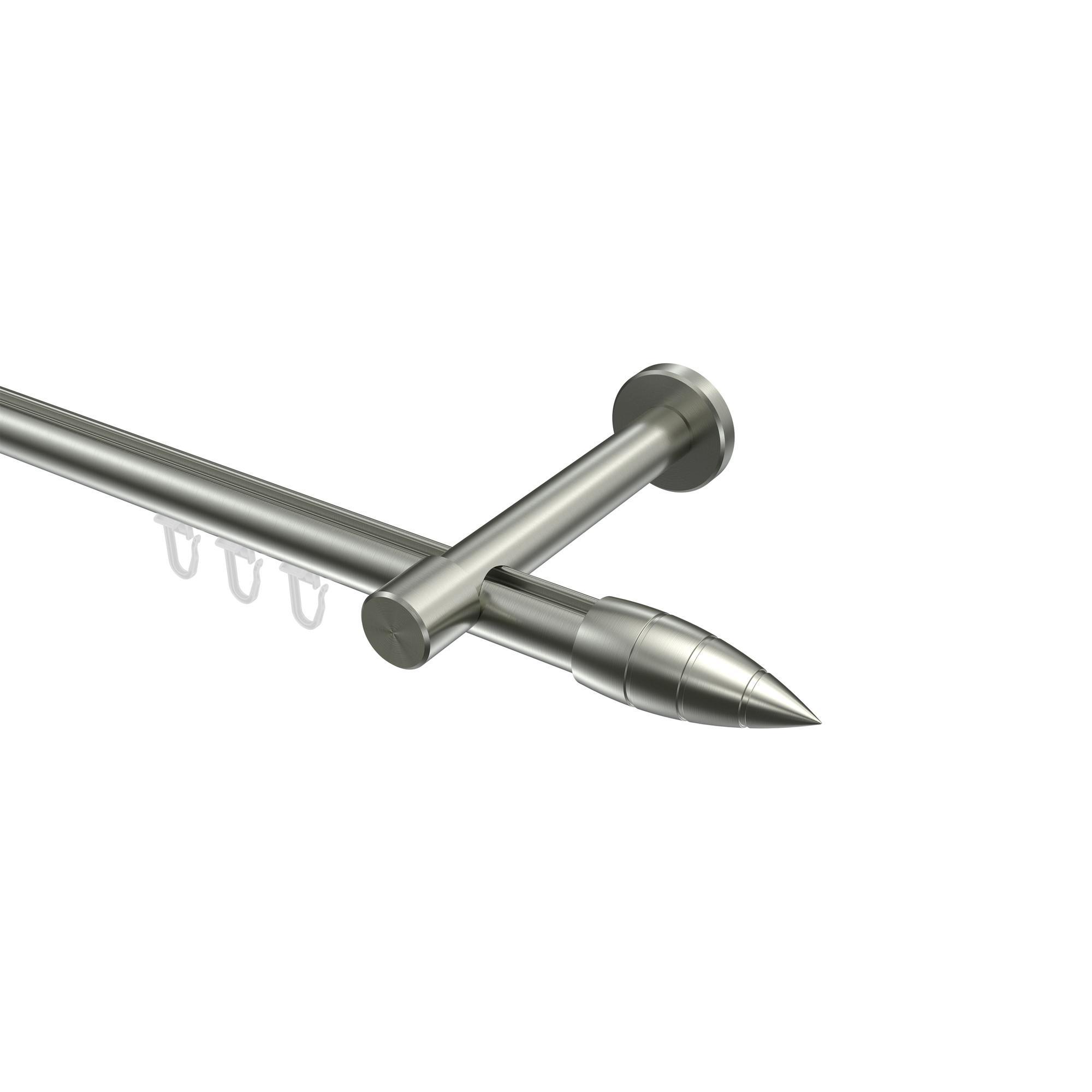 Gardinenstange Innenlauf Prestige Samanto 280 Cm (Geteilt In 2 X 140 Cm), 1-LäUfig, 20 Mm Ø Edelstahl-Optik
