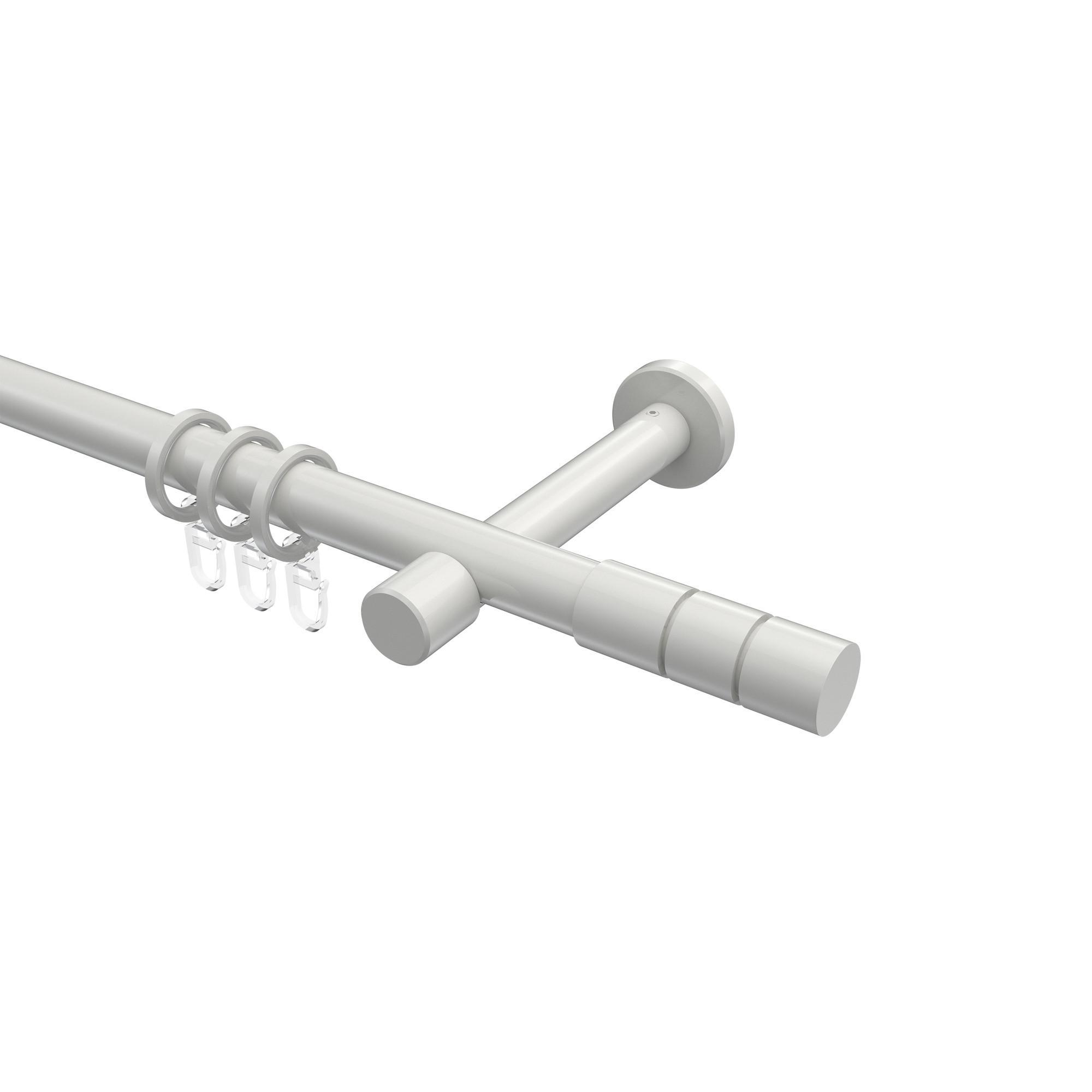Gardinenstange Prestige Elanto 420 Cm (Geteilt In 3 X 140 Cm), 1-LäUfig, 20 Mm Ø Weiß