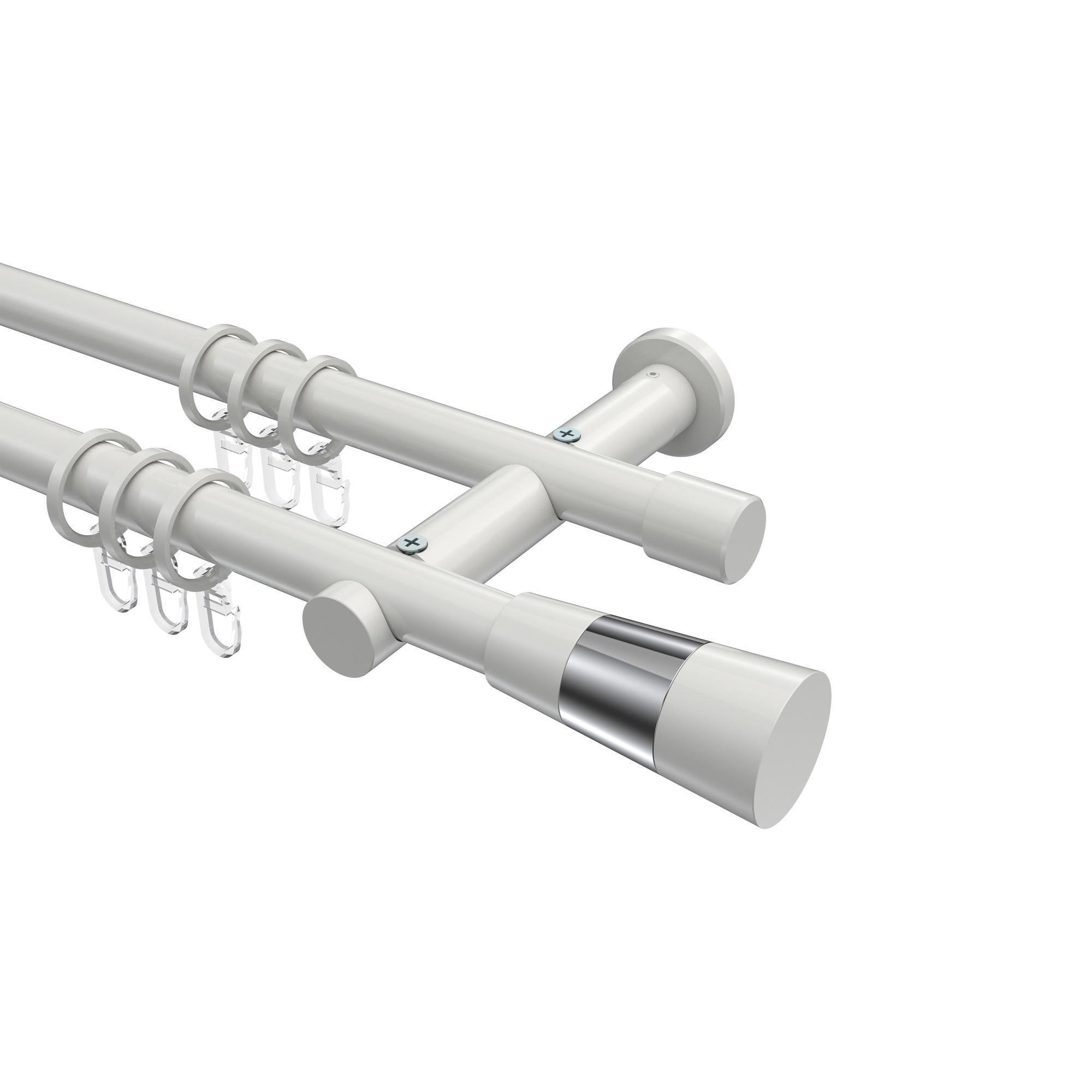 Gardinenstange Platon Tanara 140 Cm, 2-LäUfig, 20 Mm Ø Weiß