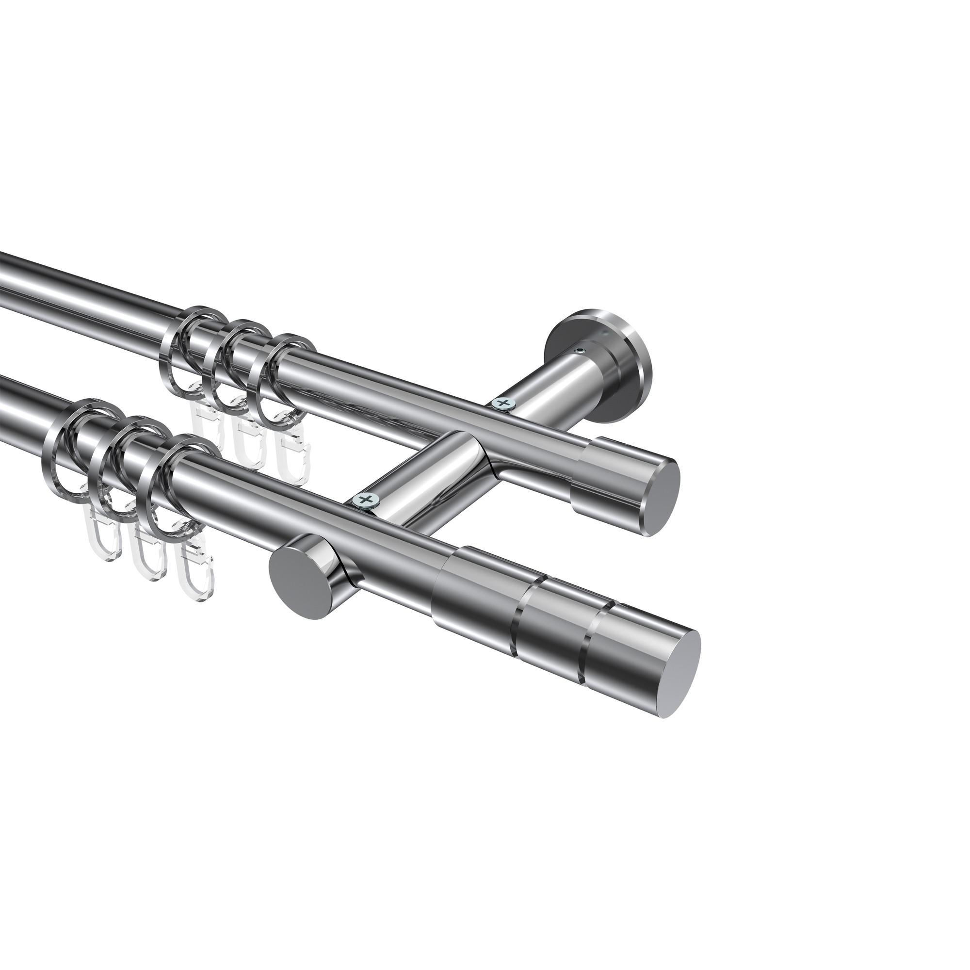 Gardinenstange Platon Elanto 140 Cm, 2-LäUfig, 20 Mm Ø Chrom
