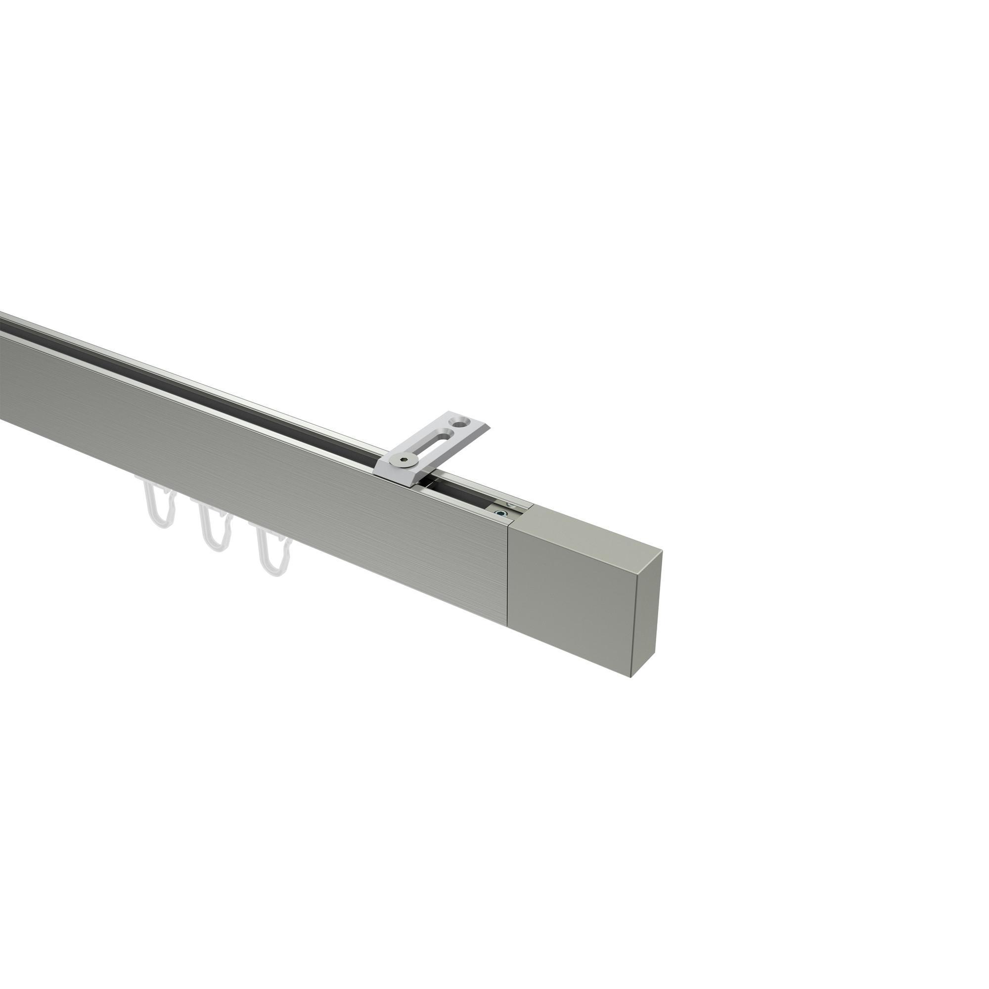 Gardinenstange Innenlauf Smartline Lox 520 Cm (Geteilt In 4 X 130 Cm), 1-LäUfig, 14X35 Mm Edelstahl-Optik