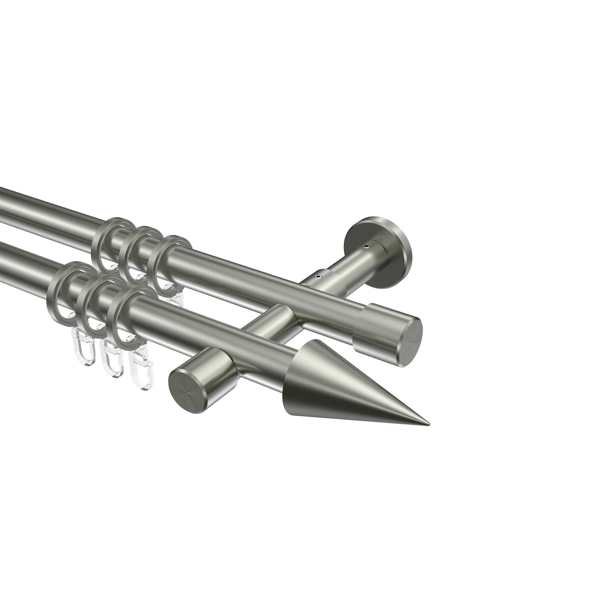 Gardinenstange Prestige Savio 160 Cm, 2-LäUfig, 20 Mm Ø Edelstahl-Optik