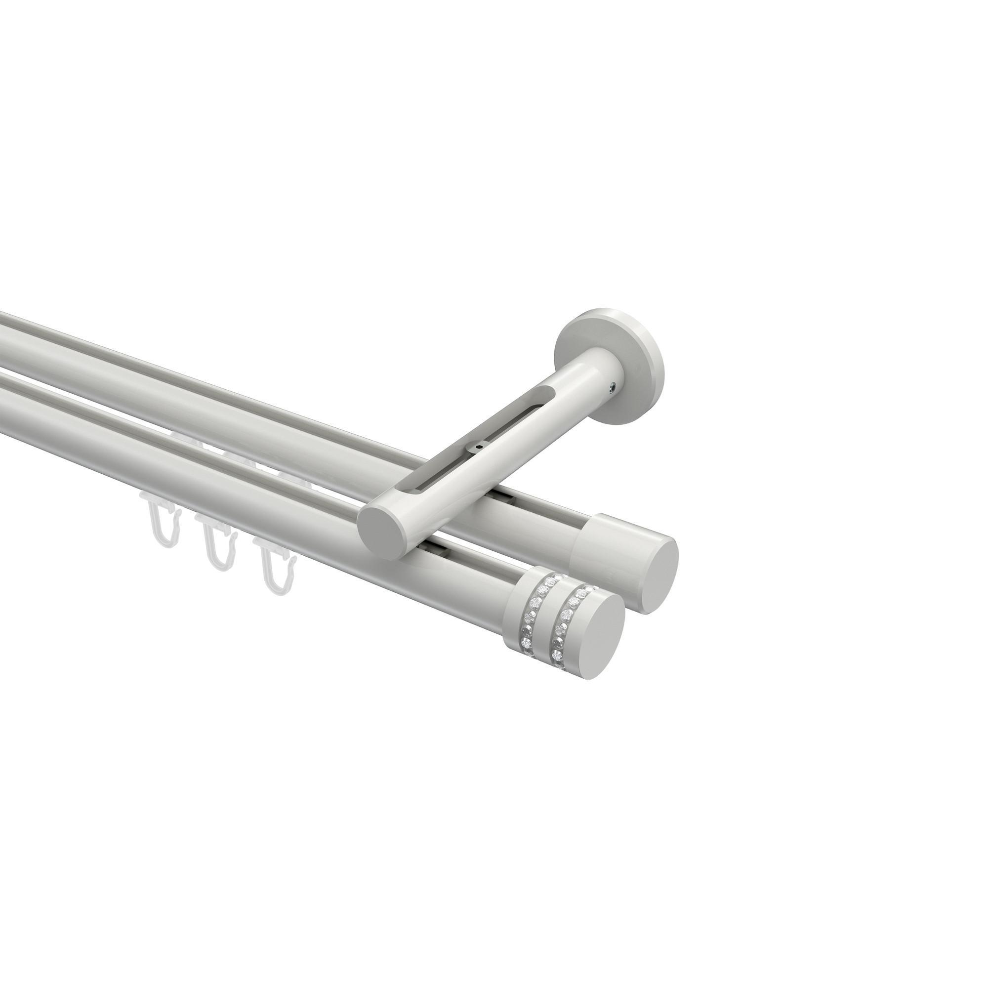 Gardinenstange Innenlauf Siteno Estana 180 Cm, 2-LäUfig, 20 Mm Ø Weiß