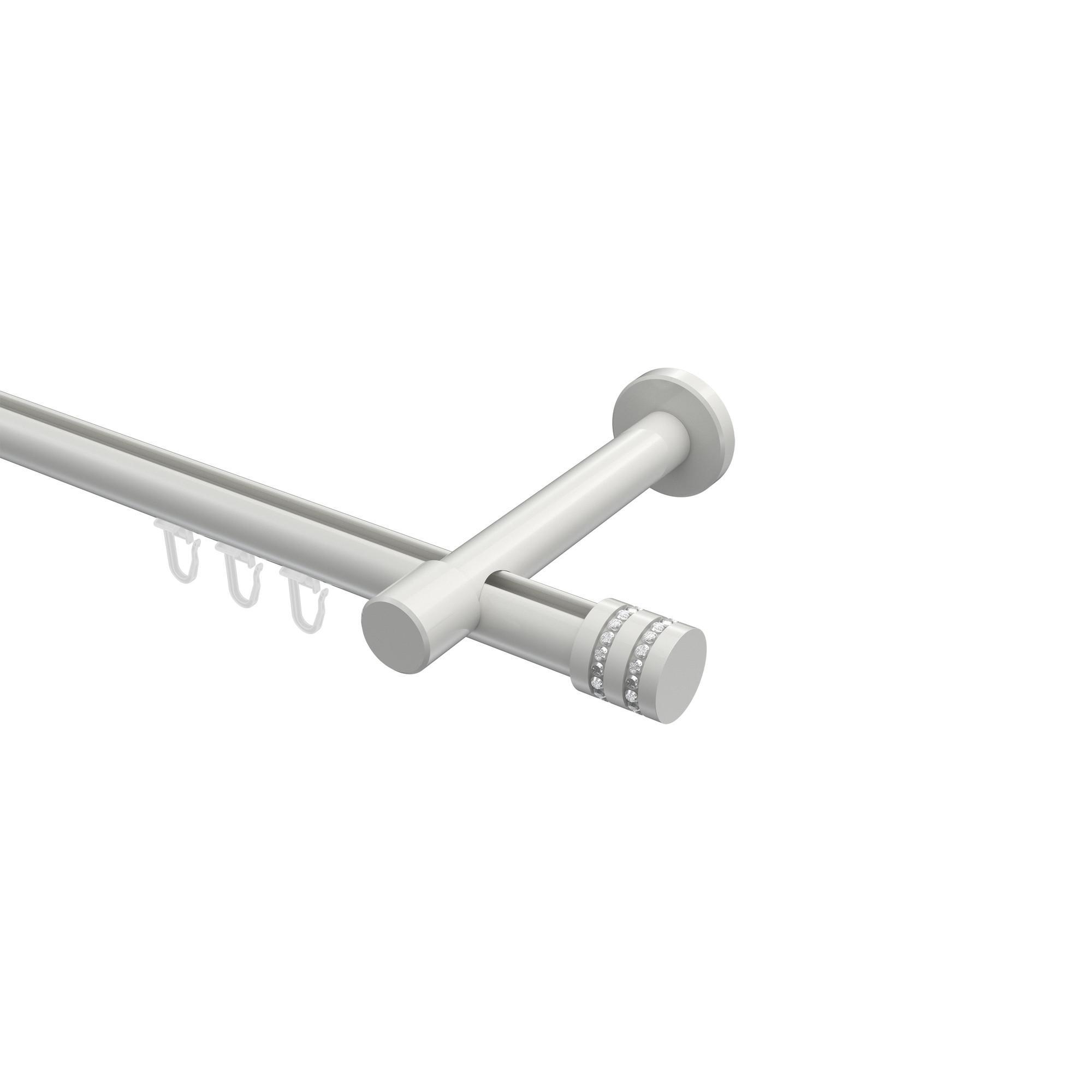 Gardinenstange Innenlauf Prestige Estana 420 Cm (Geteilt In 3 X 140 Cm), 1-LäUfig, 20 Mm Ø Weiß