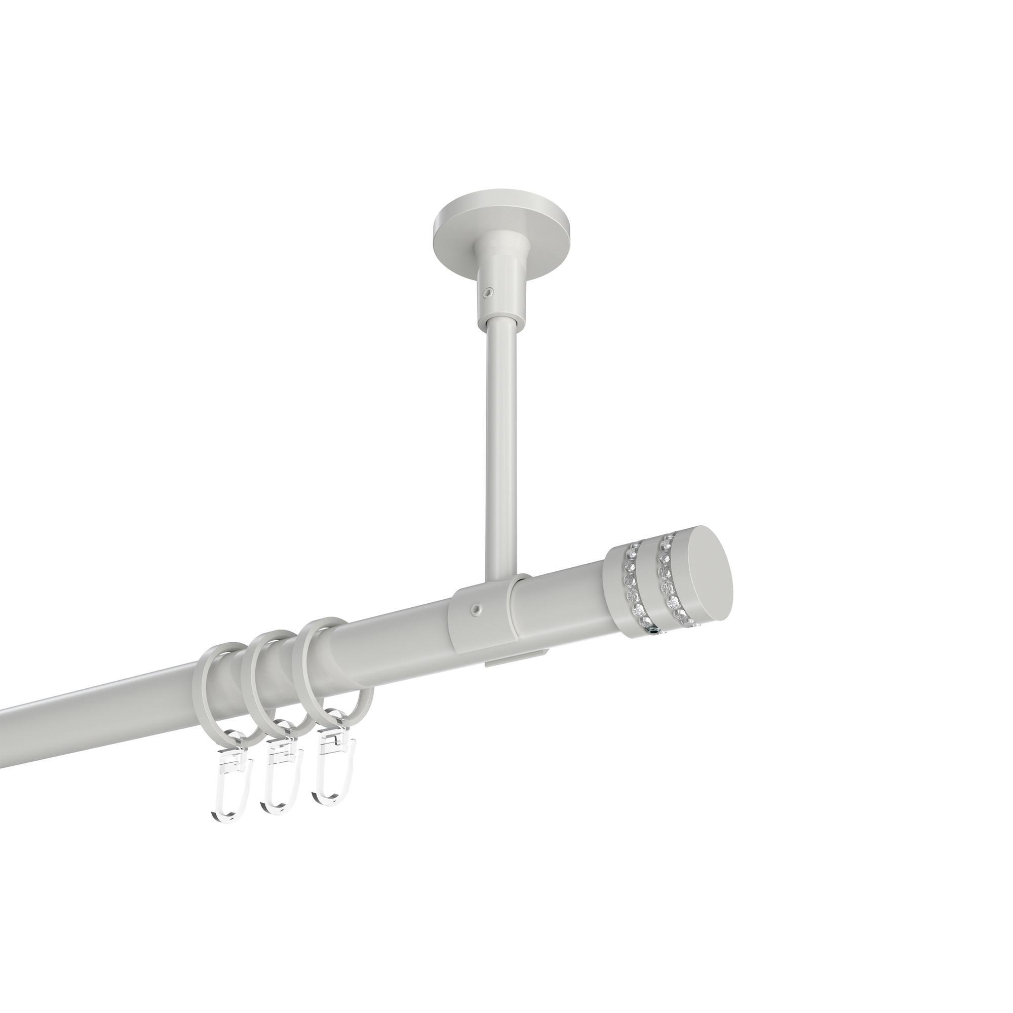 Gardinenstange Sonette Estana 280 Cm (Geteilt In 2 X 140 Cm), 1-LäUfig, 20 Mm Ø Weiß