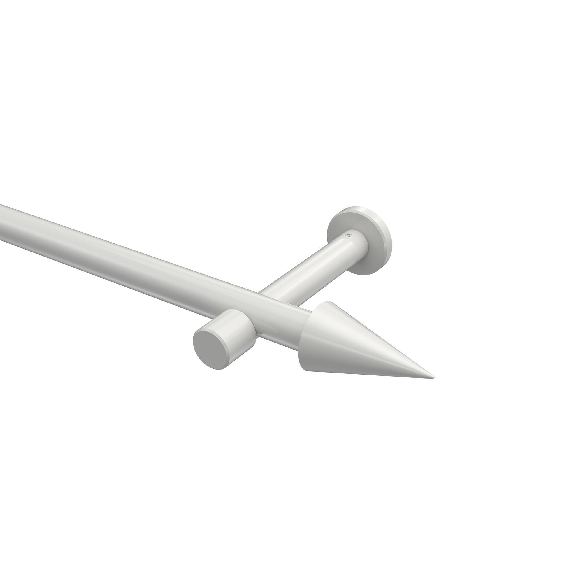 Gardinenstange Prestige Savio 120 Cm, 1-LäUfig (Ohne Ringe), 20 Mm Ø Weiß