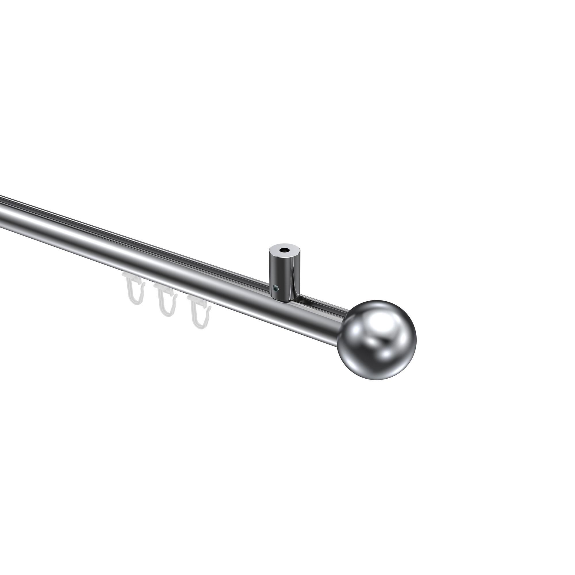 Gardinenstange Innenlauf Sonius Luino 120 Cm, 1-LäUfig, 20 Mm Ø Chrom