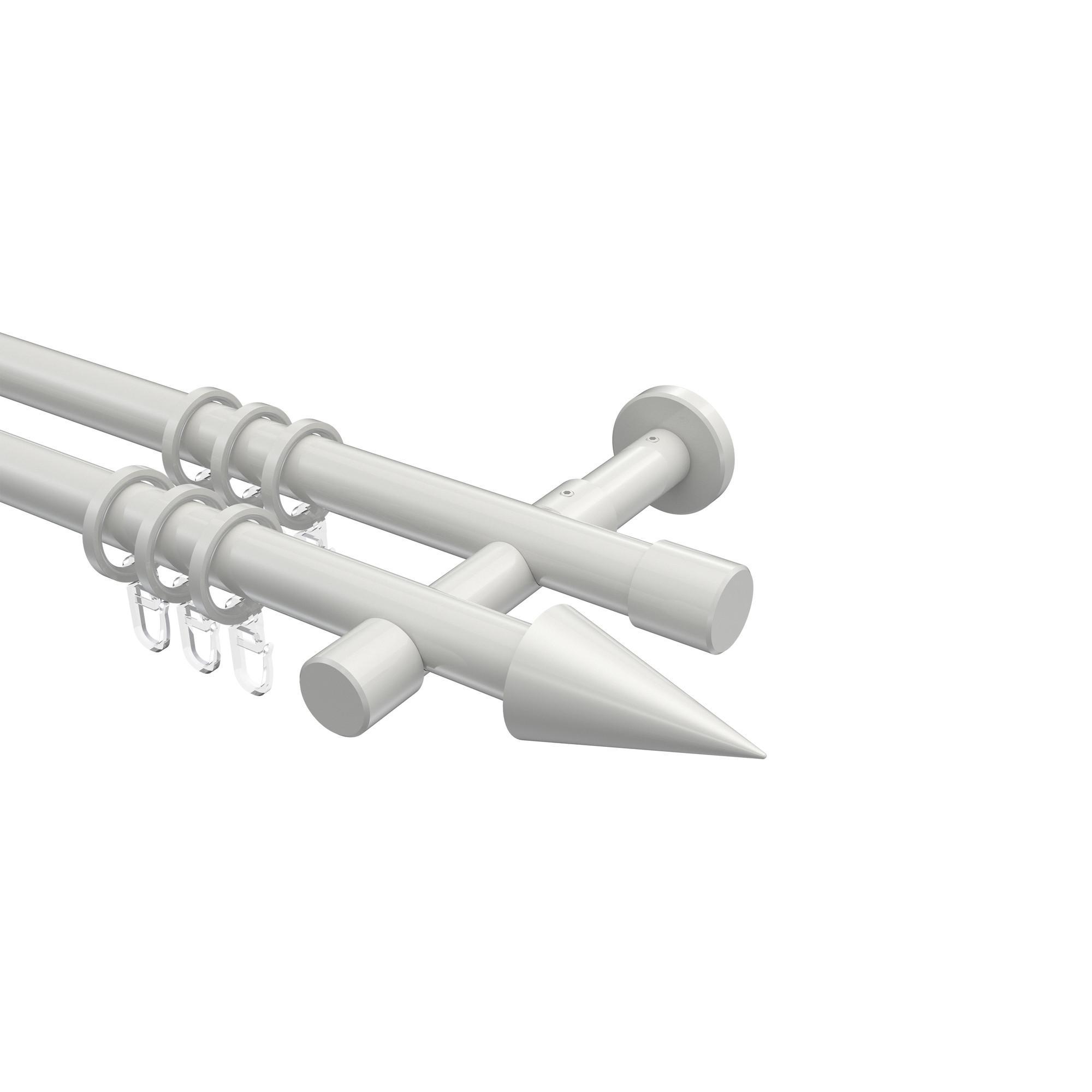 Gardinenstange Prestige Savio 140 Cm, 2-LäUfig, 20 Mm Ø Weiß