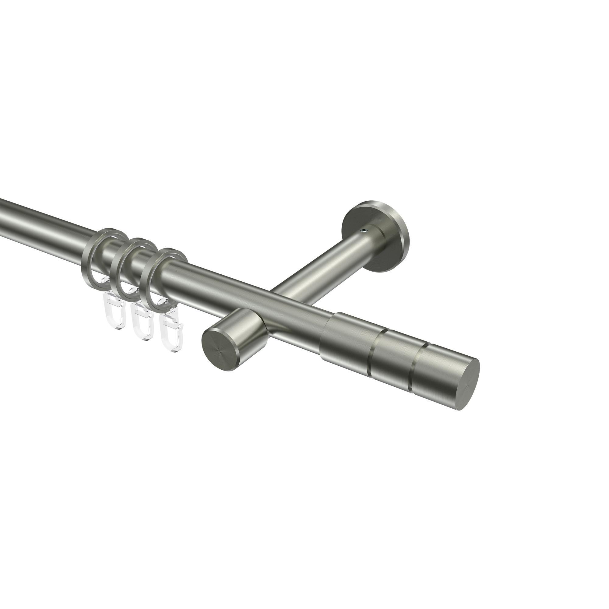Gardinenstange Prestige Elanto 520 Cm (Geteilt In 4 X 130 Cm), 1-LäUfig, 20 Mm Ø Edelstahl-Optik