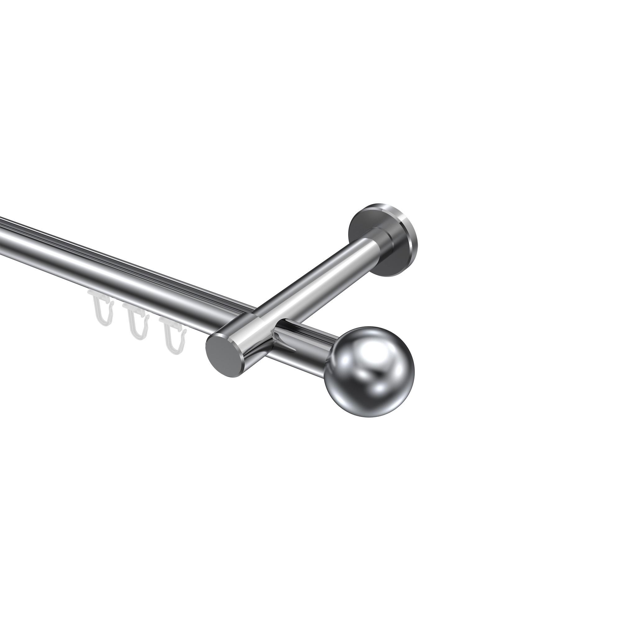 Gardinenstange Innenlauf Prestige Luino 140 Cm, 1-LäUfig, 20 Mm Ø Chrom