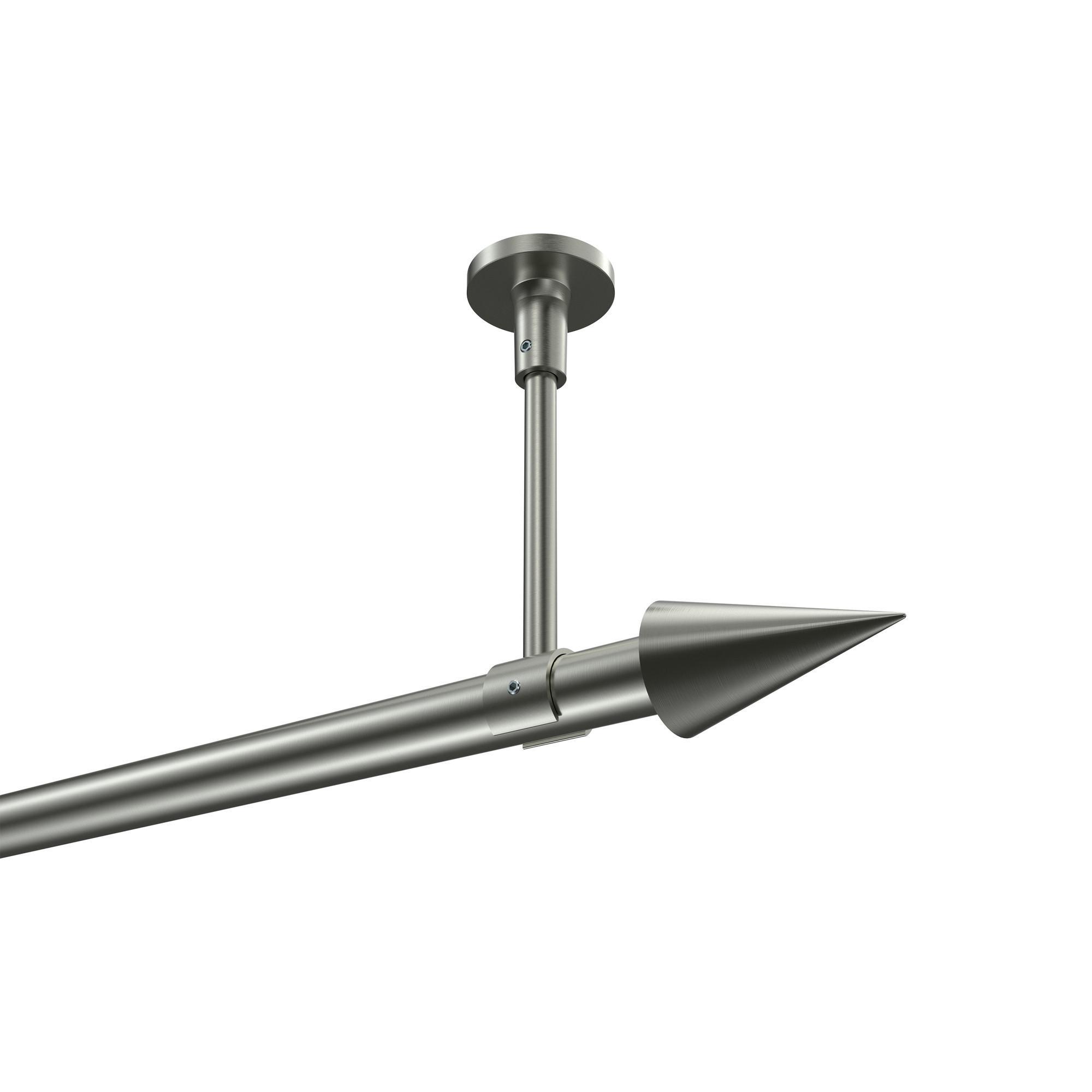 Gardinenstange Sonette Savio 160 Cm, 1-LäUfig, 20 Mm Ø Edelstahl-Optik