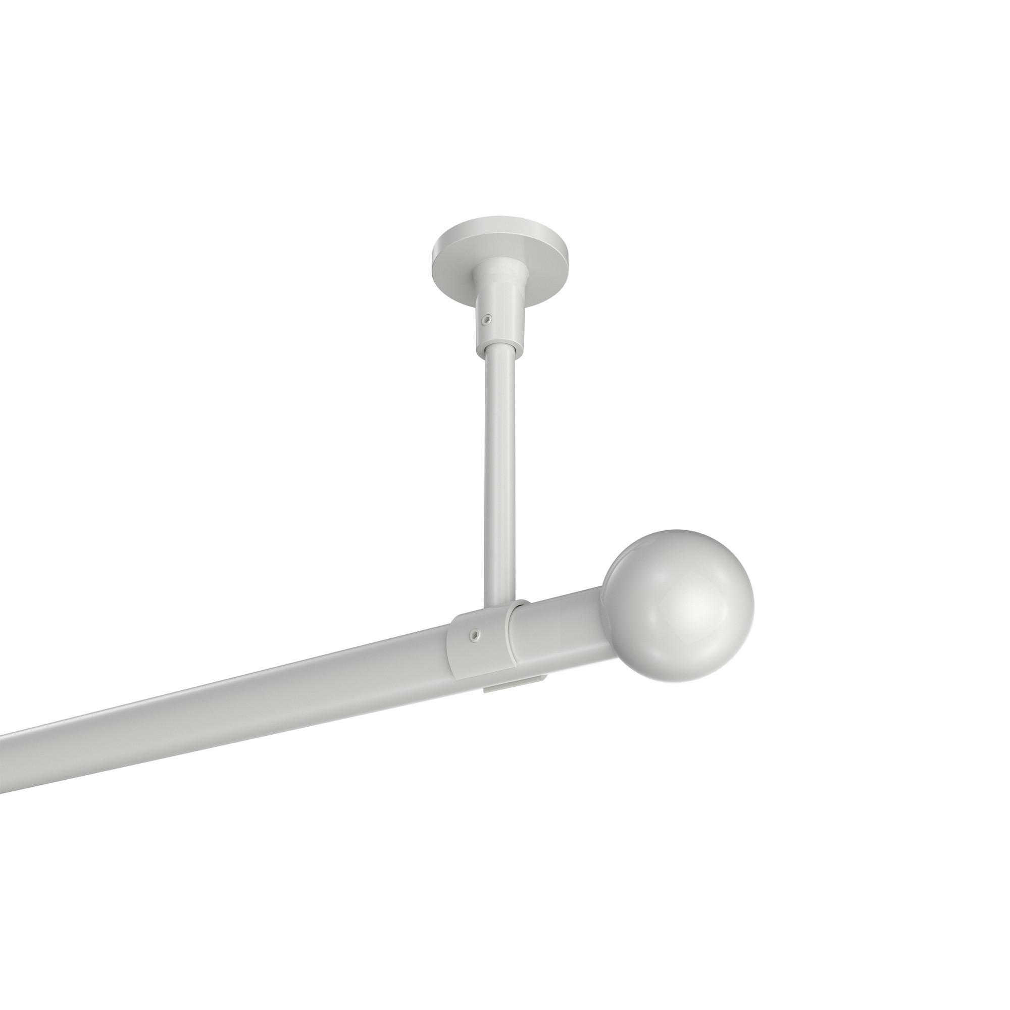 Gardinenstange Sonette Luino 180 Cm, 1-LäUfig, 20 Mm Ø Weiß