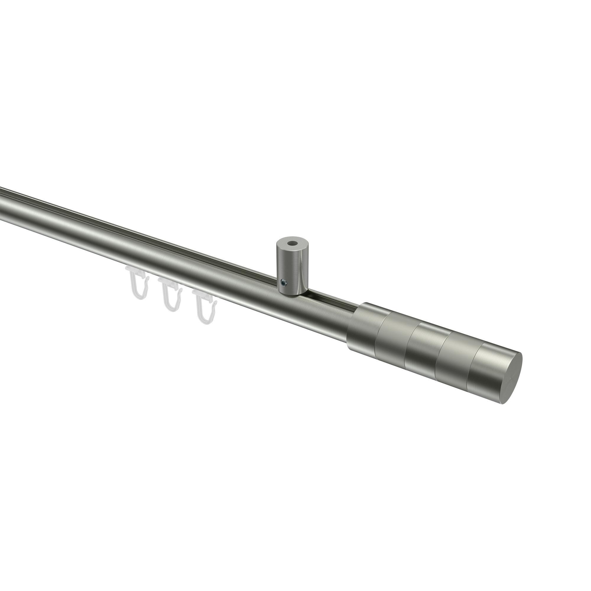 Gardinenstange Innenlauf Sonius Mavell 140 Cm, 1-LäUfig, 20 Mm Ø Edelstahl-Optik