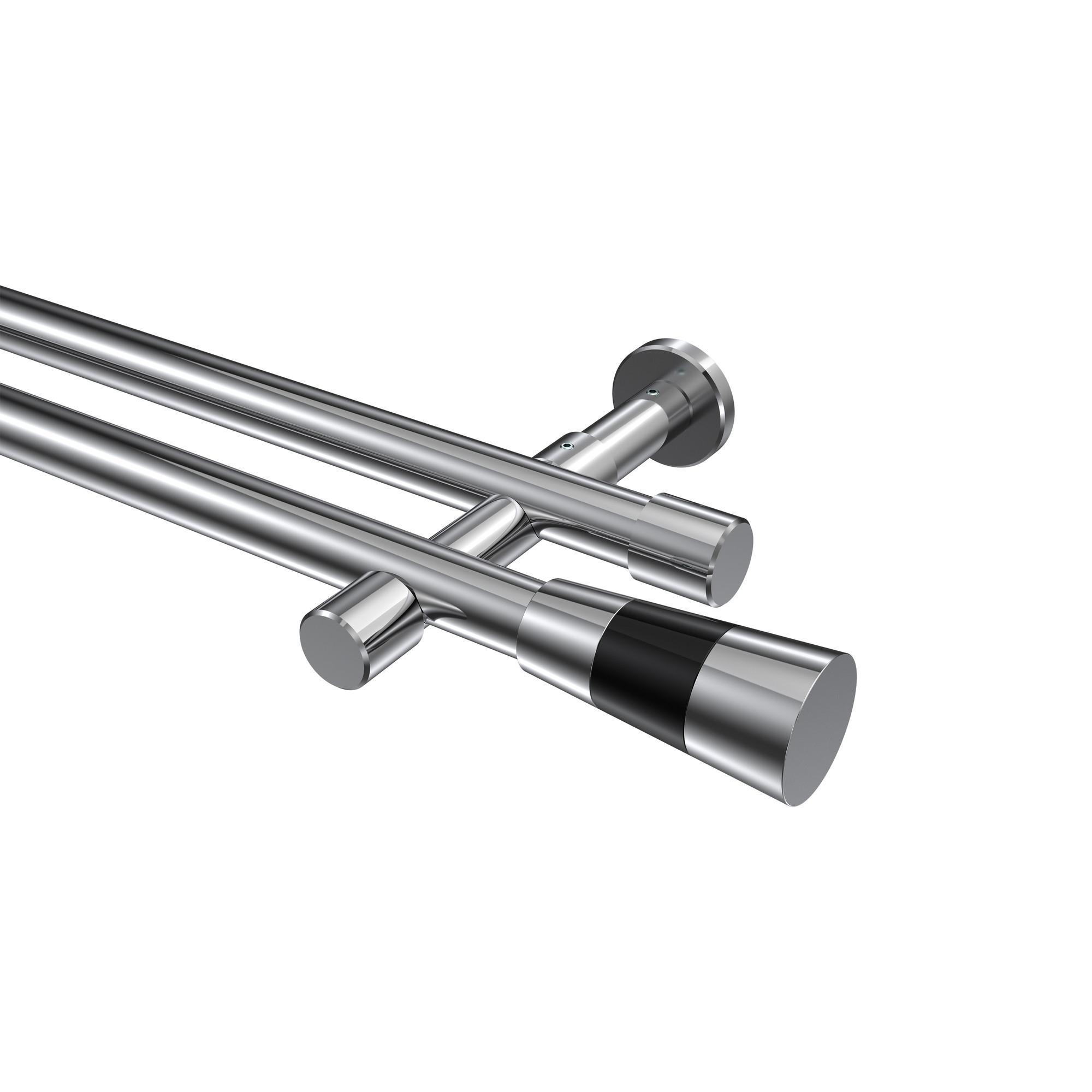 Gardinenstange Prestige Tanara 140 Cm, 2-LäUfig (Ohne Ringe), 20 Mm Ø Chrom