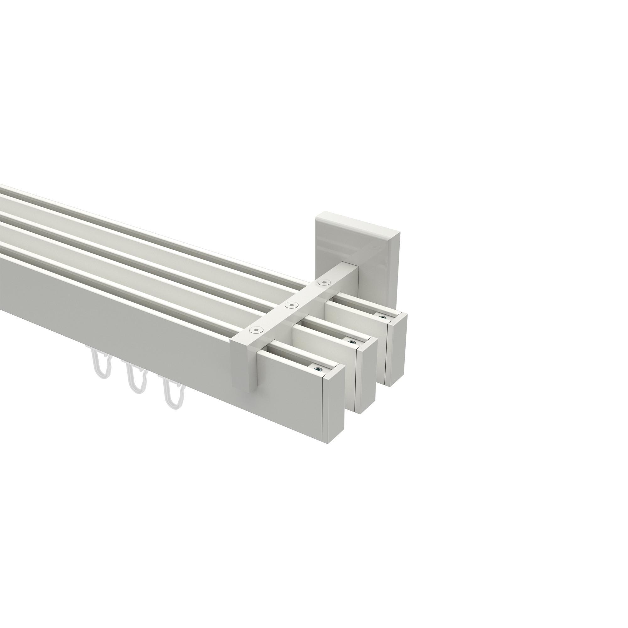 Gardinenstange Innenlauf Smartline Paxo 100 Cm, 3-LäUfig, 14X35 Mm Weiß