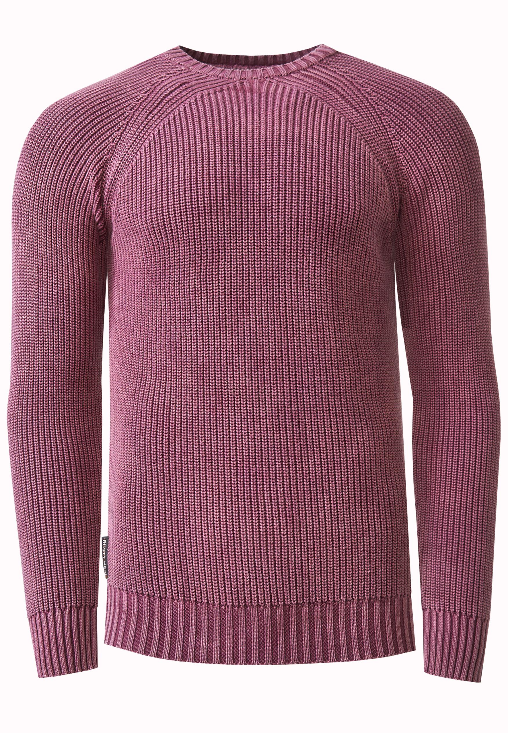 Verwaschener Strick Pullover Im Vintage Look