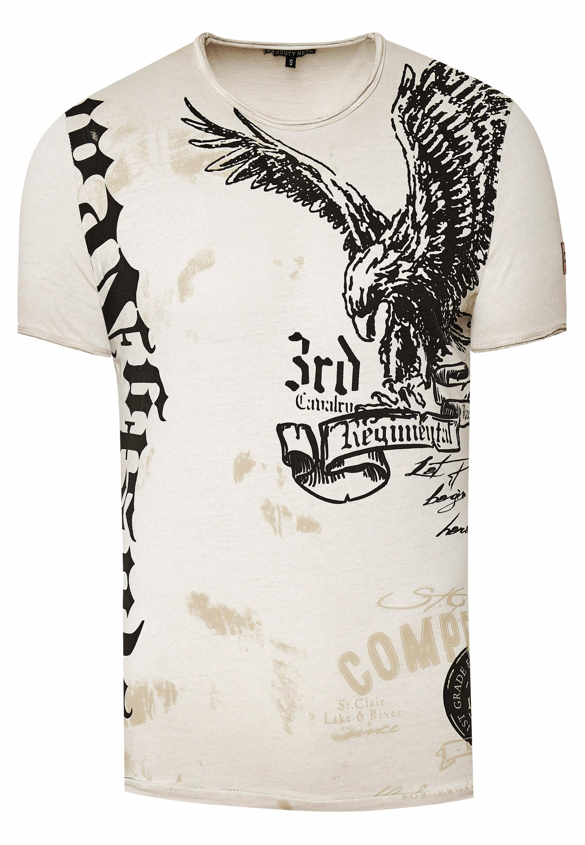 T-Shirt Verwaschen American Eagle Print