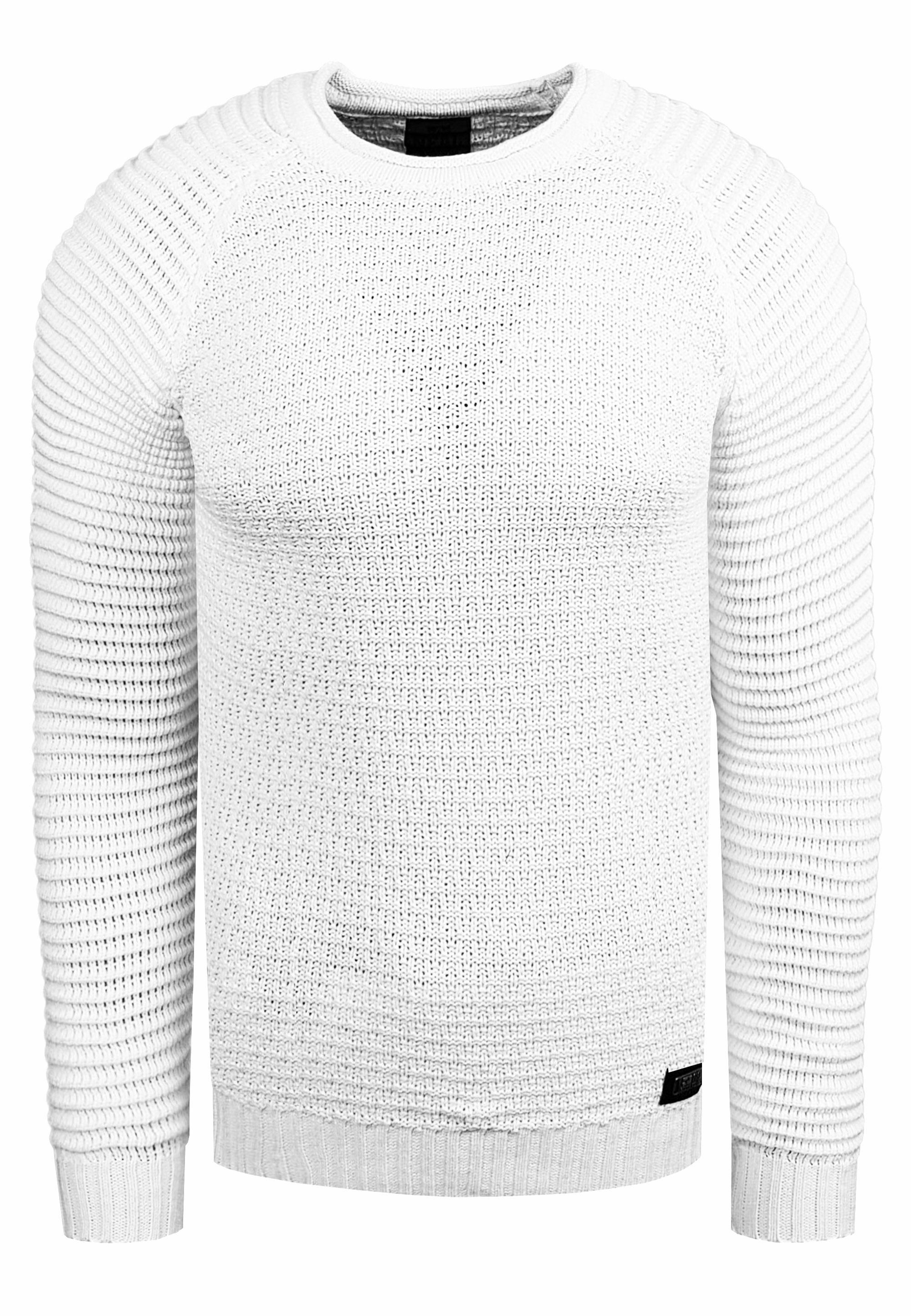 Rusty Neal Rundhals-Pullover Weiß