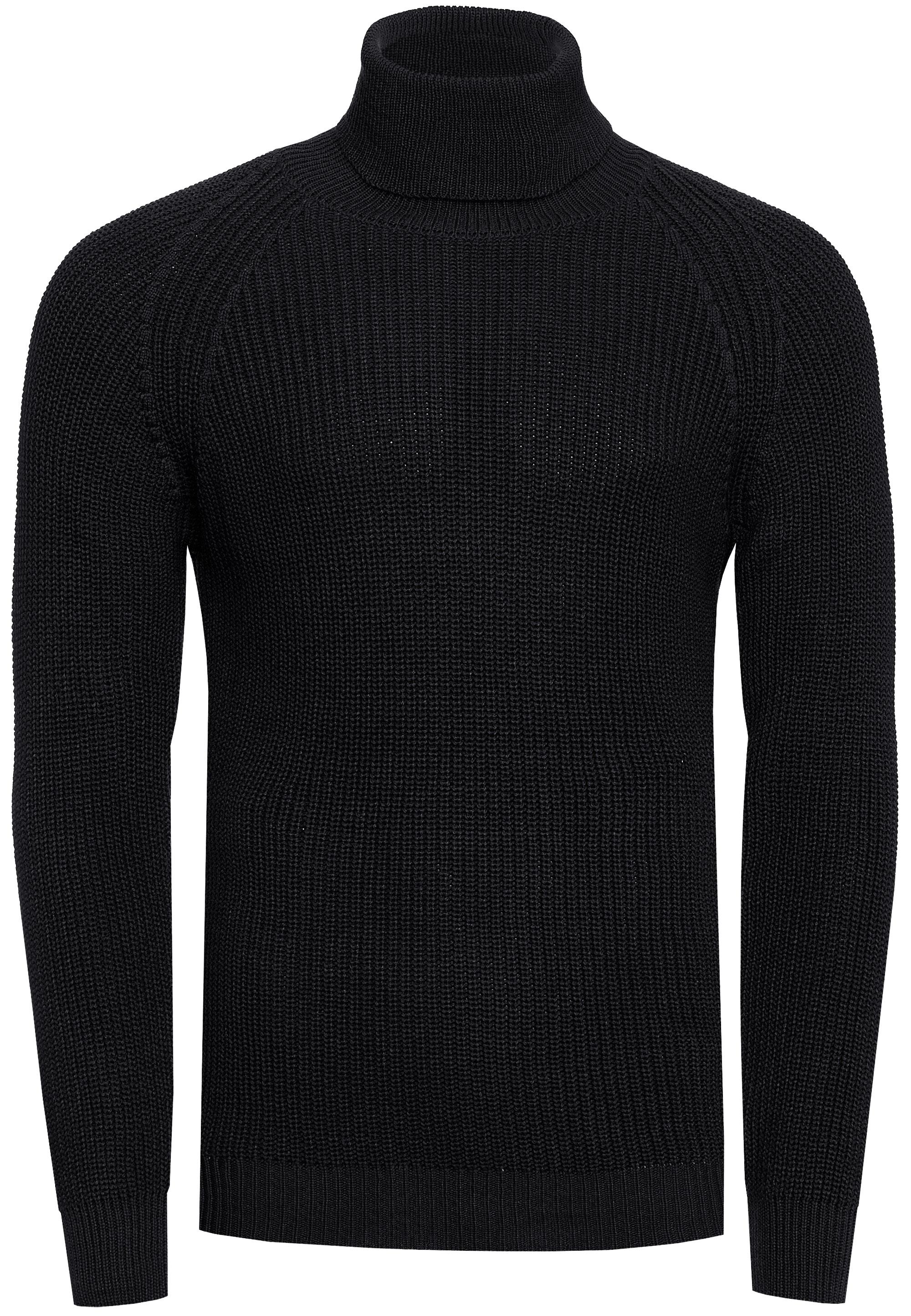Grobstrick Slim Fit Rollkragen-Pullover