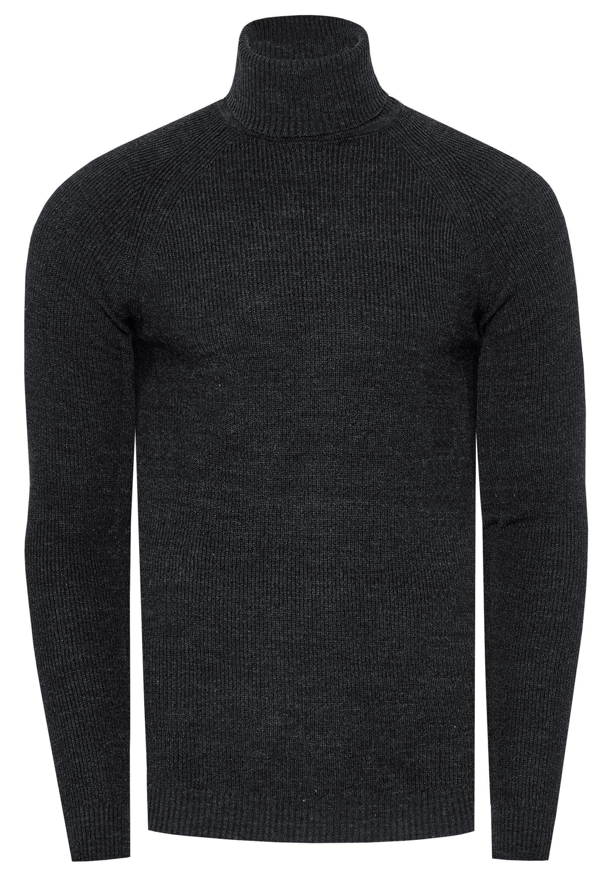 Slim Fit Feinstrick Business Rollkragen-Pullover