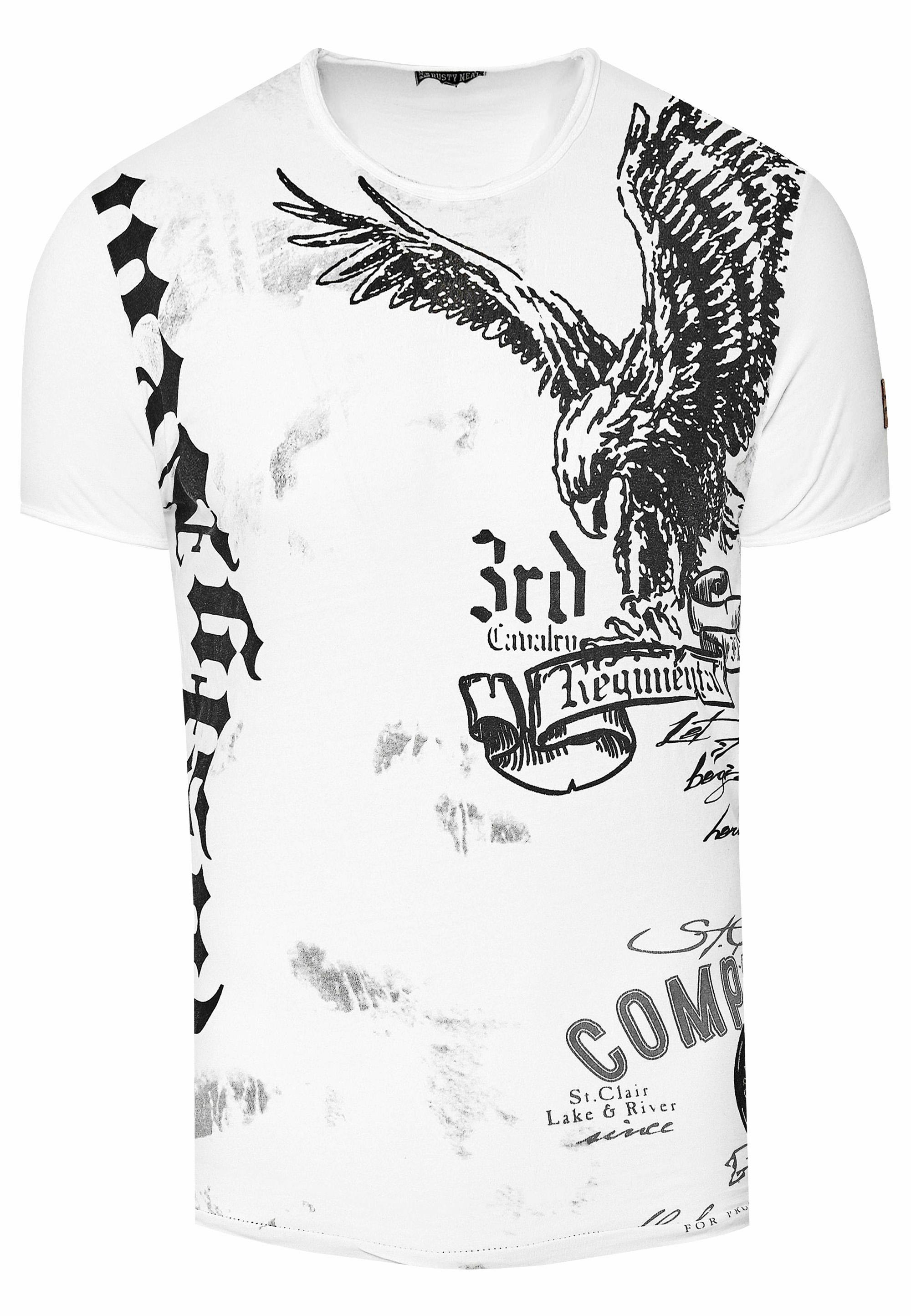 T-Shirt Verwaschen American Eagle Print