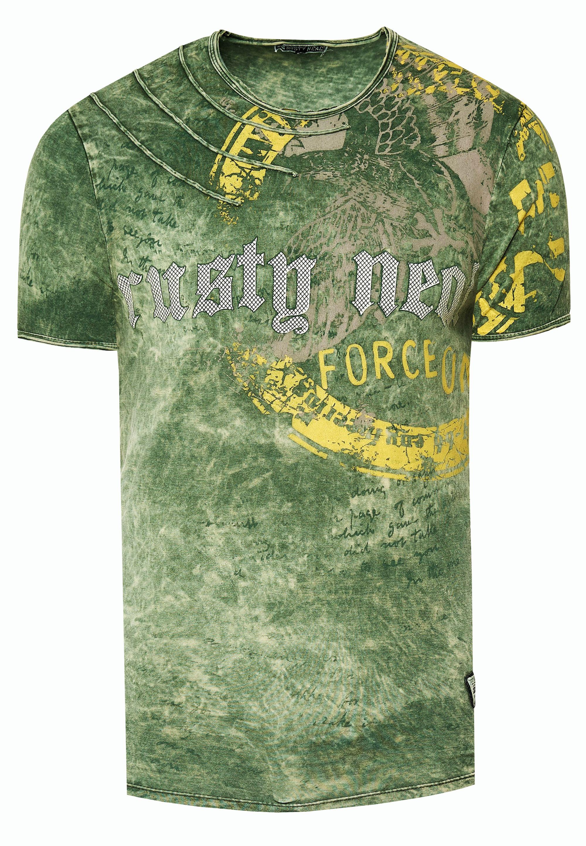 Verwaschenes T-Shirt Mit Eagle-Print