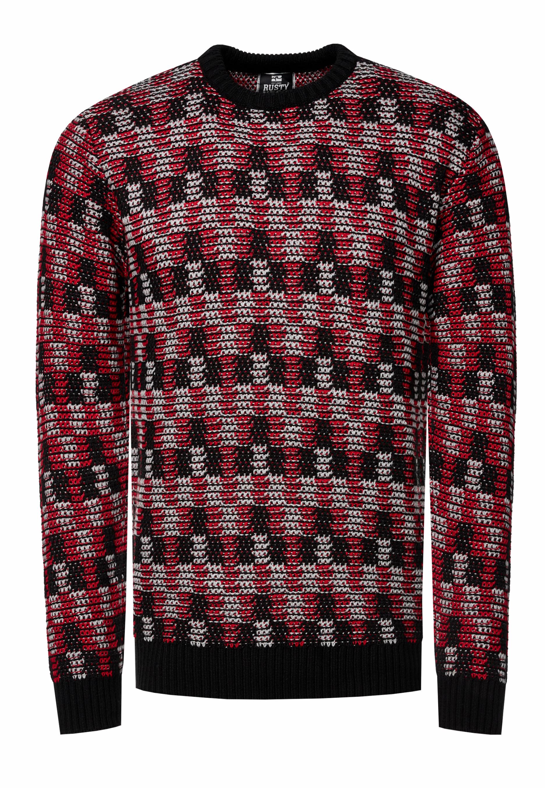 Kontrast Rundhals-Pullover