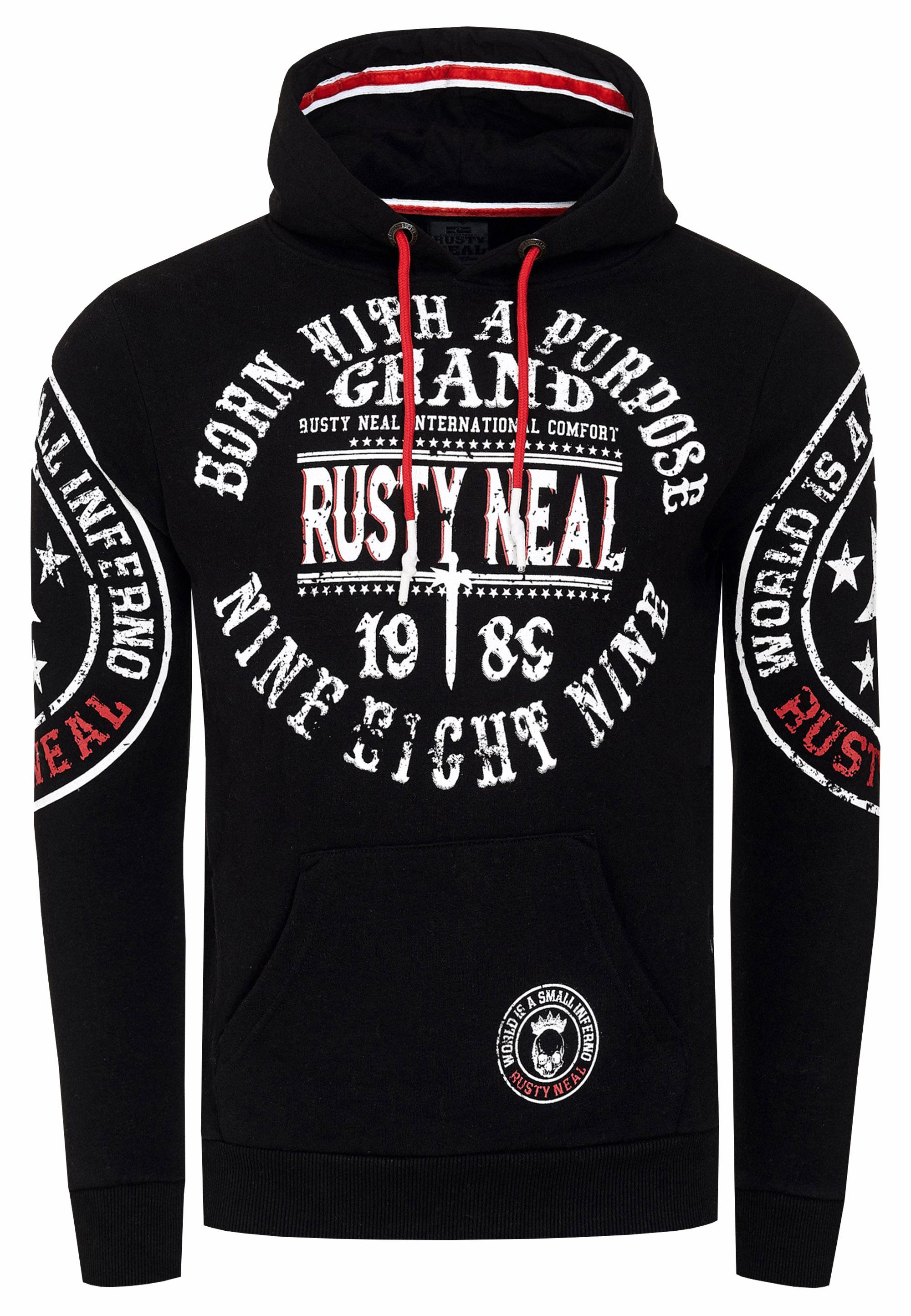 Streetwear Kapuzen-Pullover Mit Prints
