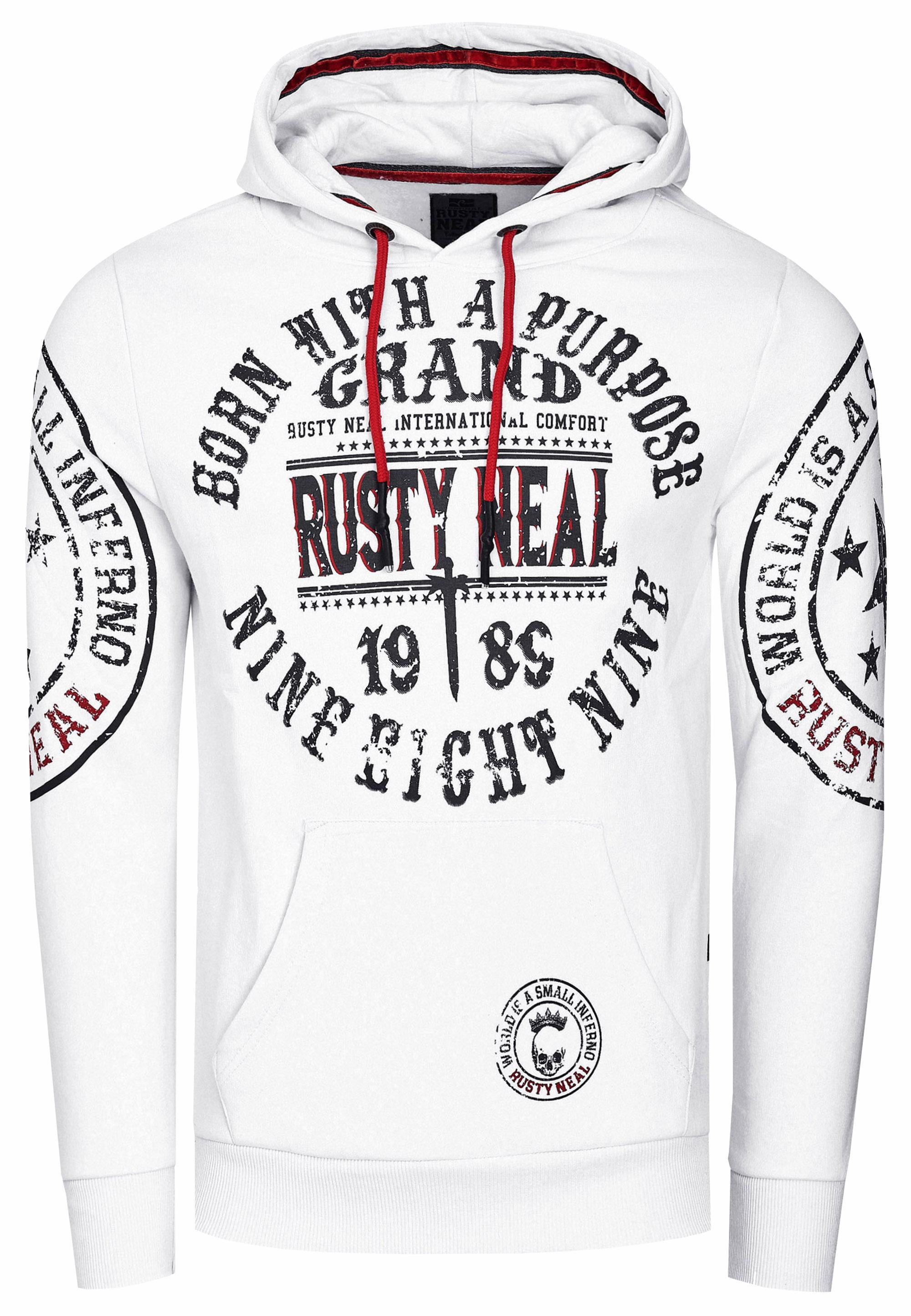 Streetwear Kapuzen-Pullover Mit Prints