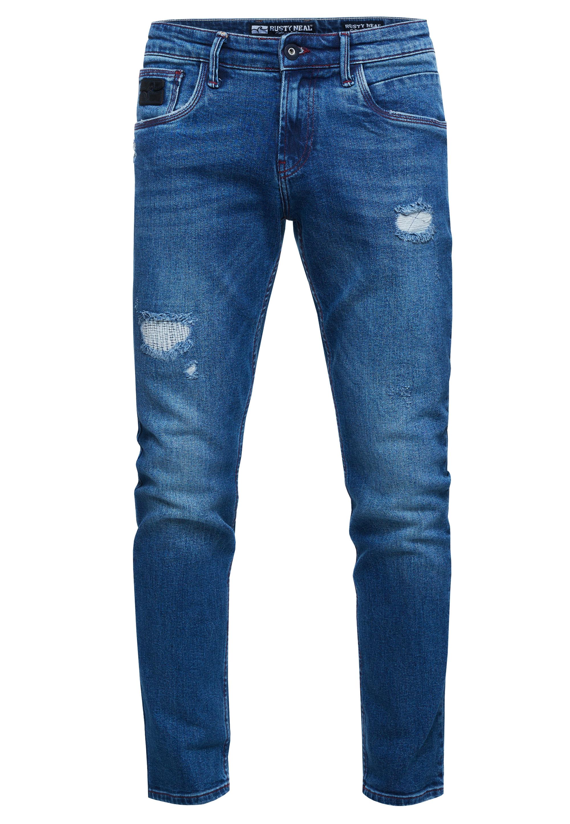 Jeans Hose "Tori" Slim Fit Destroyed Denim