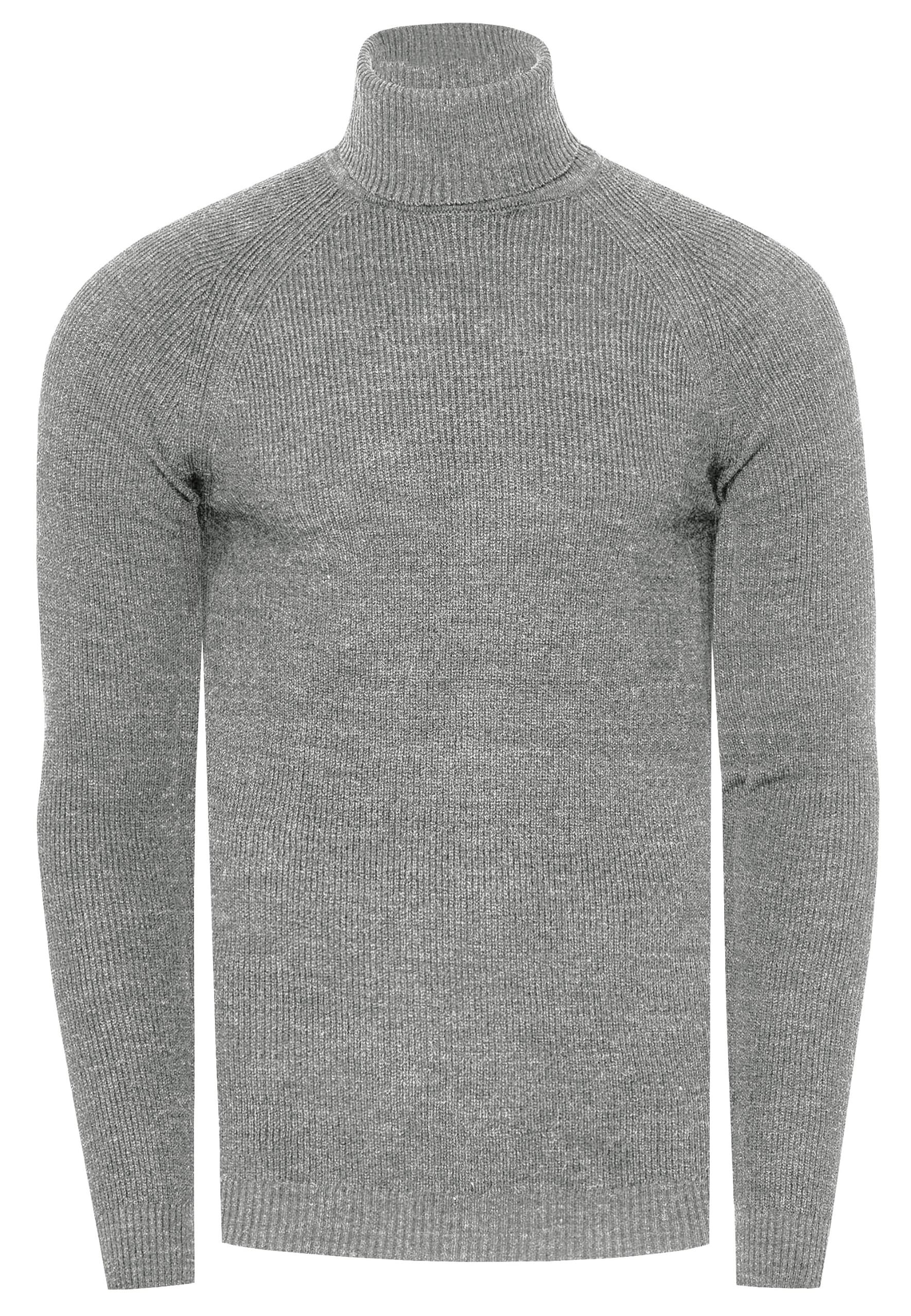 Slim Fit Feinstrick Business Rollkragen-Pullover