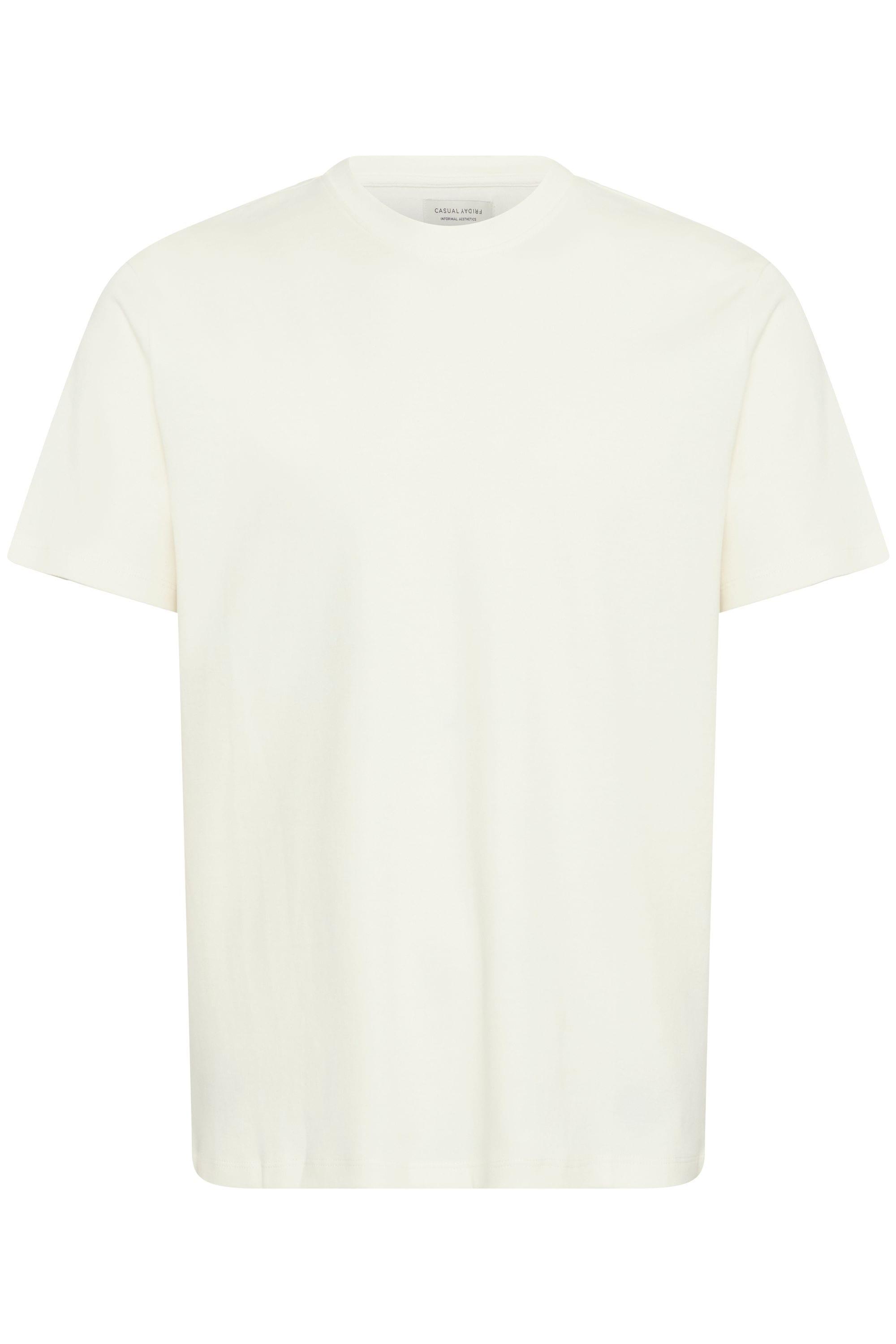 Rundhalsshirt Casual Friday "Rundhalsshirt Cfnilo", Jungen, Gr. Xxl, Weiß (Snow Weiß), Obermaterial: 100% Baumwolle Co., Shirts Rundhalsshirt