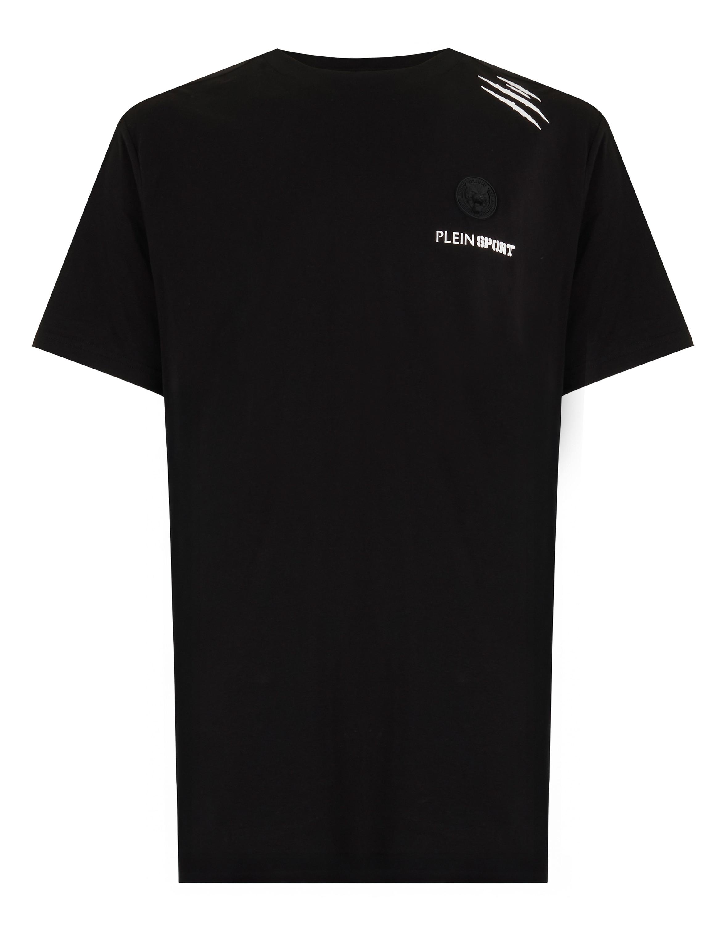 T-Shirt Plein Sport "Scratch", Jungen, Gr. S, 02, Schwarz, Obermaterial: 47% Baumwolle, 47% Modal, 6% Elasthan, Shirts T-Shirt