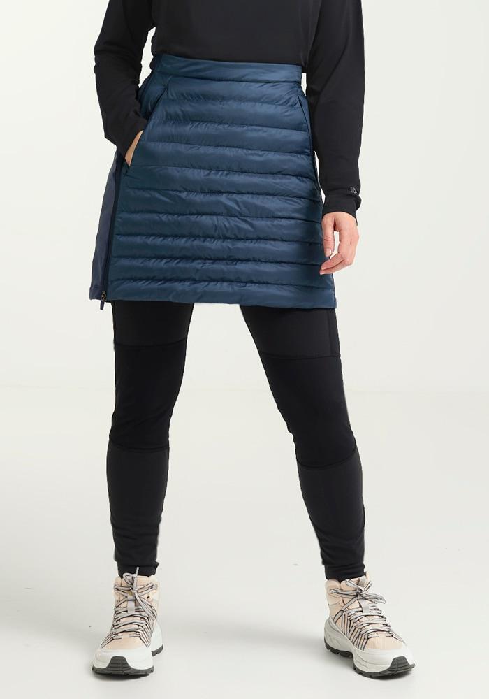 A-Linien-Rock Jack Wolfskin "Routeburn Pro Ins Skirt W", Damen, Gr. Xxl (48), Blau (Midnightsky), Obermaterial: 100% Polyester, RöCke A-Linien-Rock