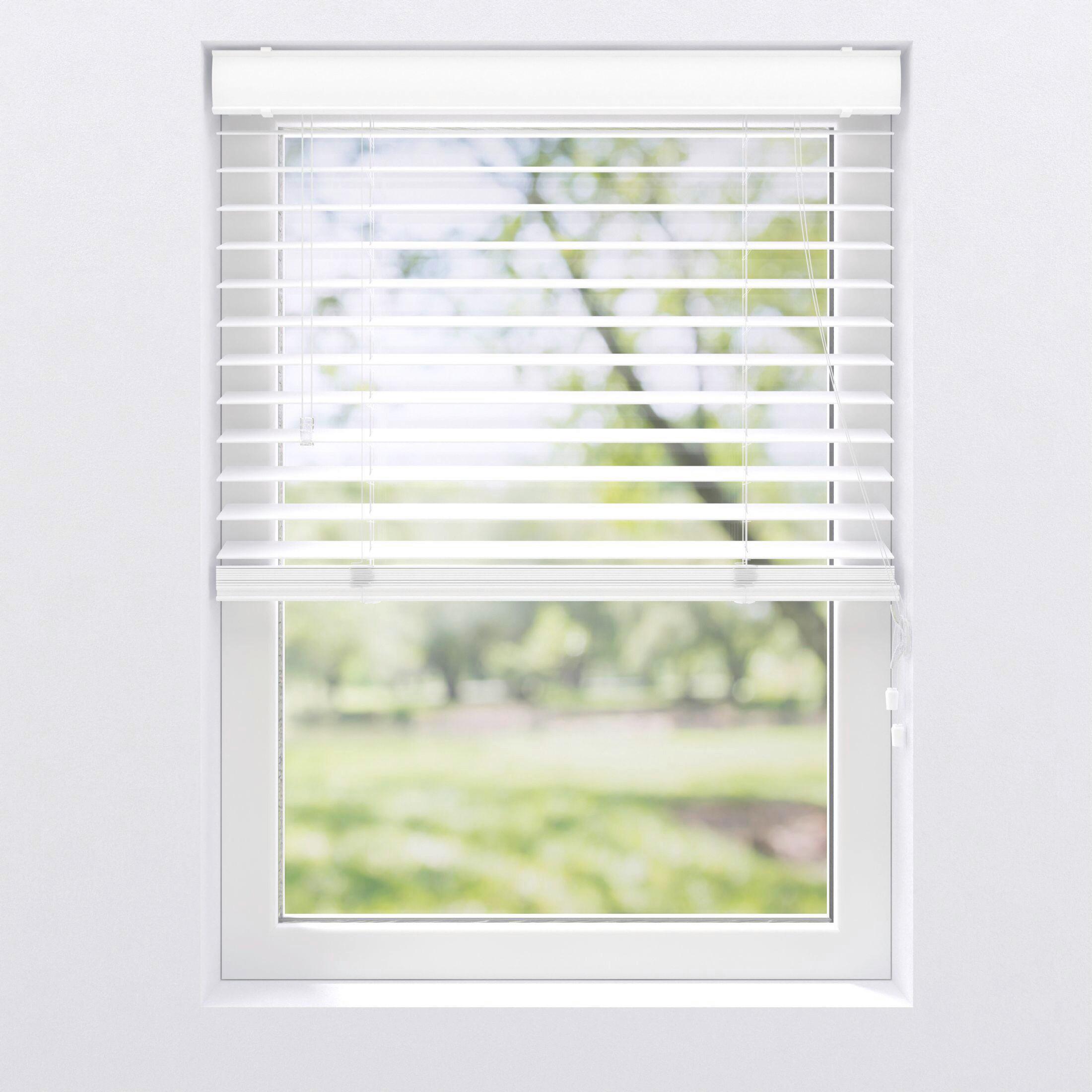 Jalousie Pvc-Jal Holz 50Mm Weiß 180X175Cm