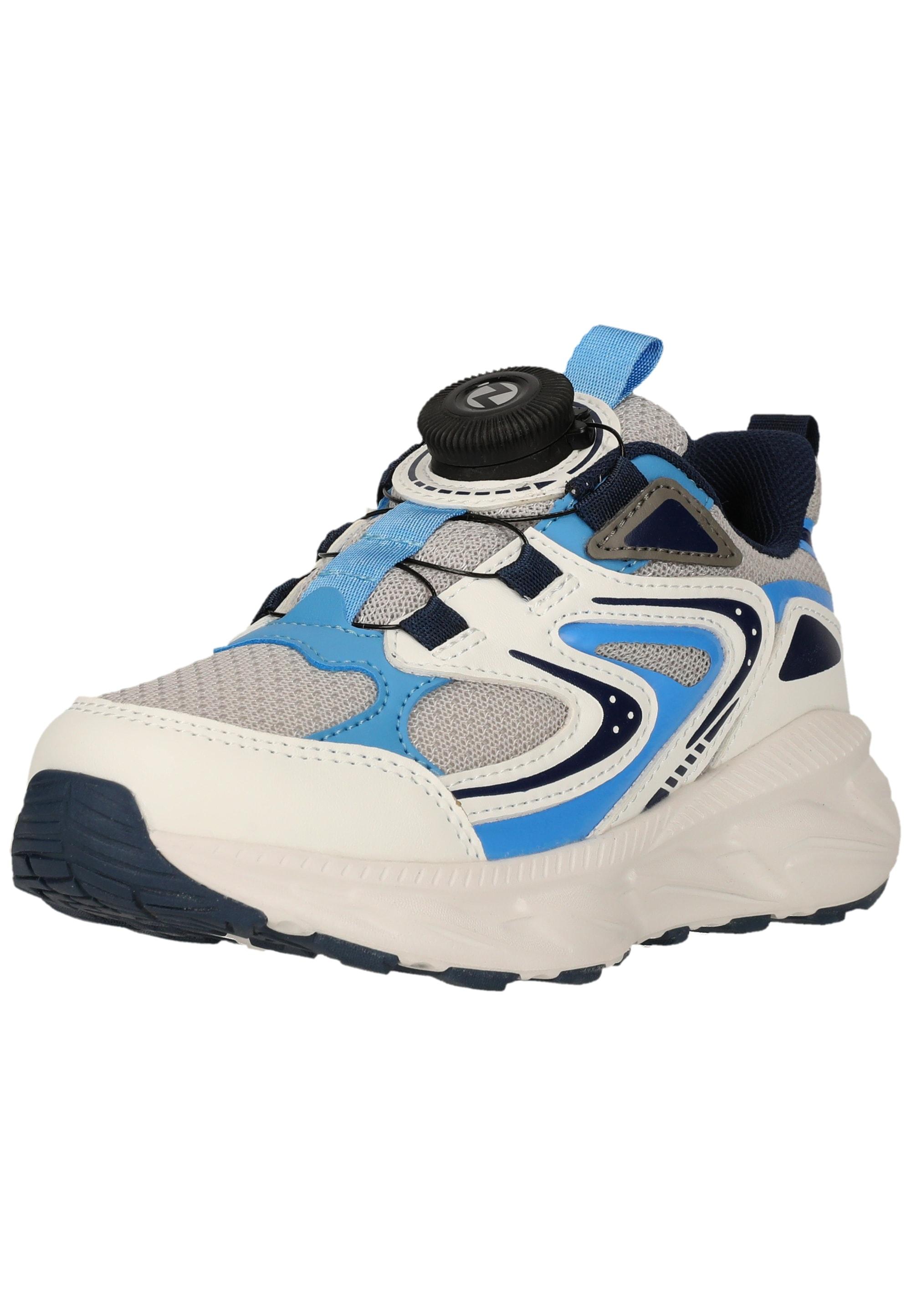 Sneaker Zigzag "Sagunto", MäDchen, Gr. 33, Weiß, Blau, Kunstfaser, Lederimitat, Schuhe Sneaker, Lichter