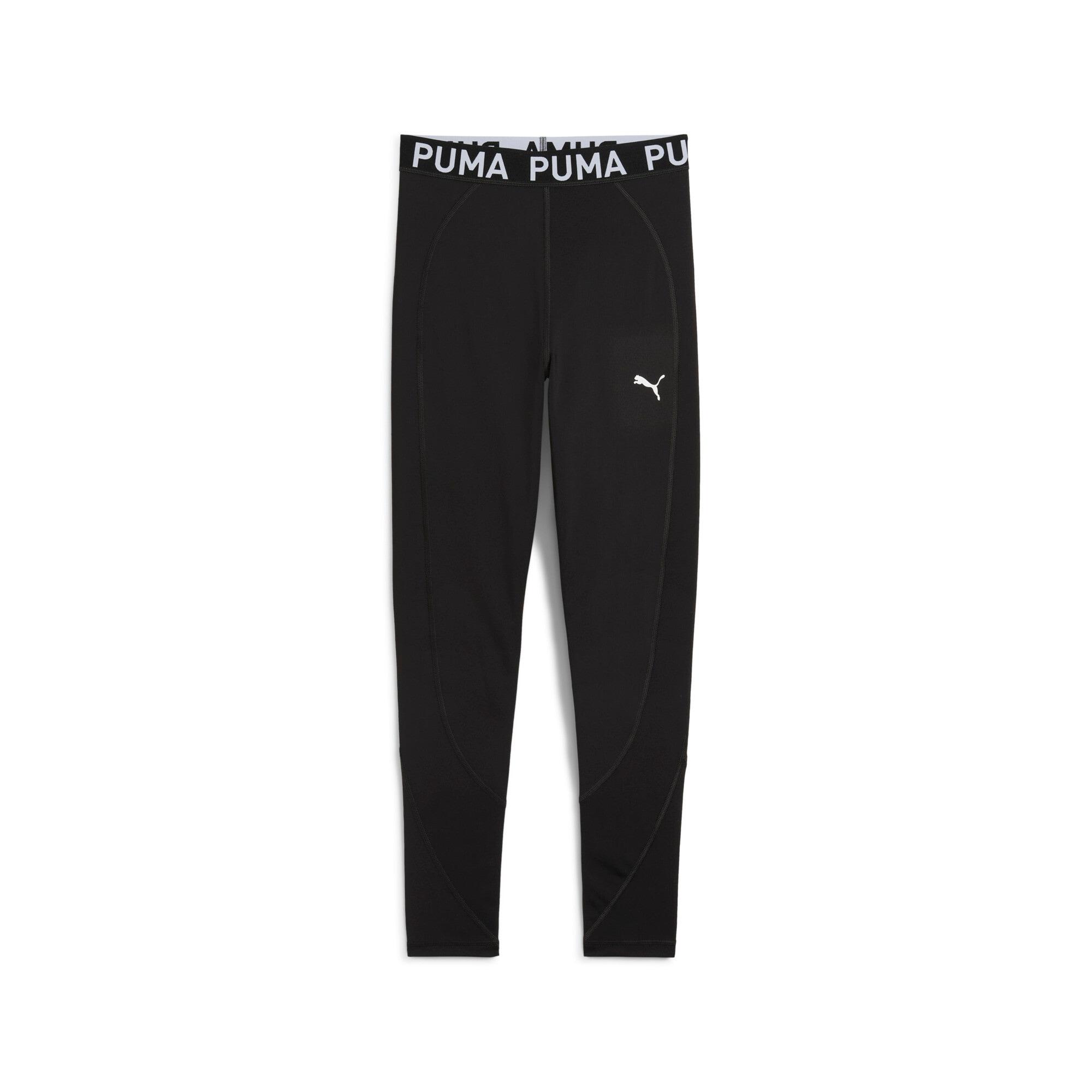 Leggings Puma "Strong Train Tights G", MäDchen, Gr. 140, N-Gr, Puma Schwarz, Interlock, Obermaterial: 85% Polyester, 15% Elasthan, Bedruckt, Schmal Normal, Hosen Leggings, Hochgeschnitten, FüR Sportmode Und Streetwear, Elastischer Bund