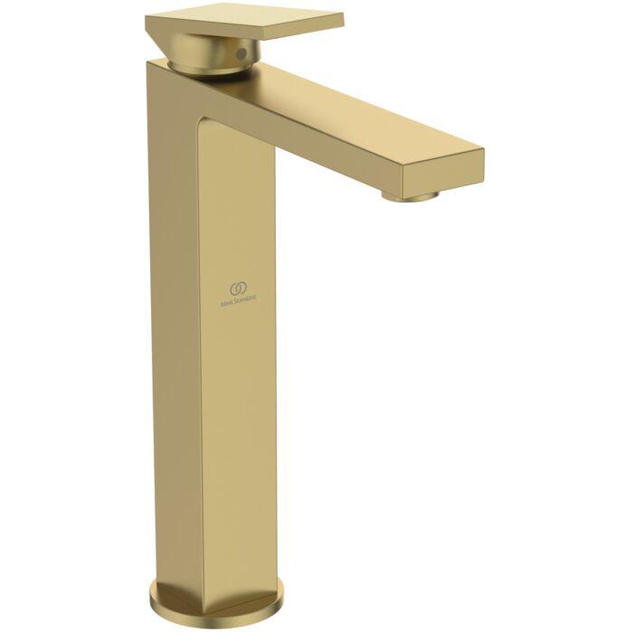 Ideal Standard Extra Waschtischarmatur BD506A2 64X217X298 Mm, Mit VerläNgertem Sockel, Mit Ablaufgarnitur, Brushed Gold