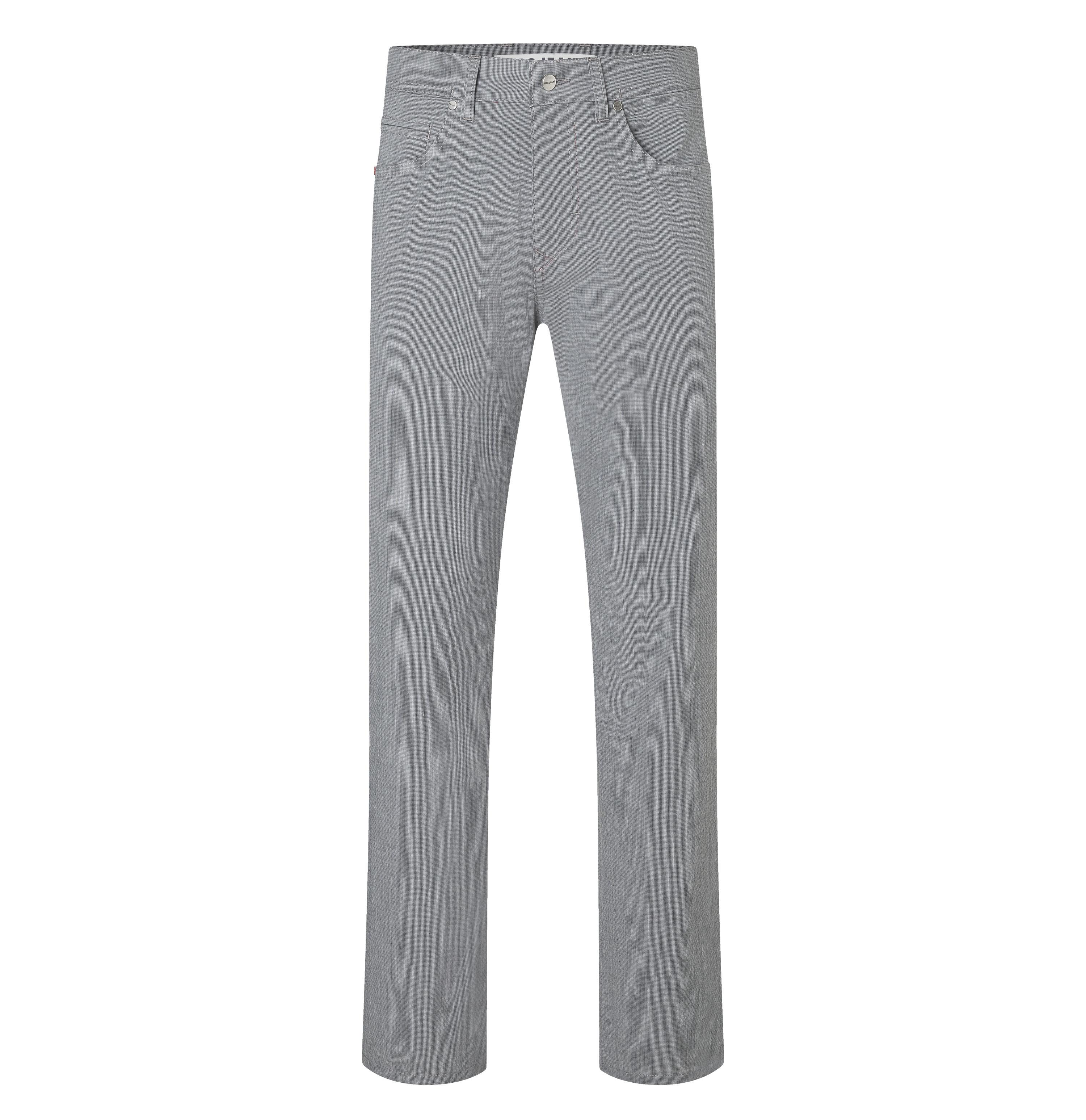 Stoffhose Mac "Arne", Herren, Gr. 38, LäNge 34, Silber, Web, Obermaterial: 98% Baumwolle, 2% Elasthan, Lang, Hosen Stoffhose, Mit Stretch