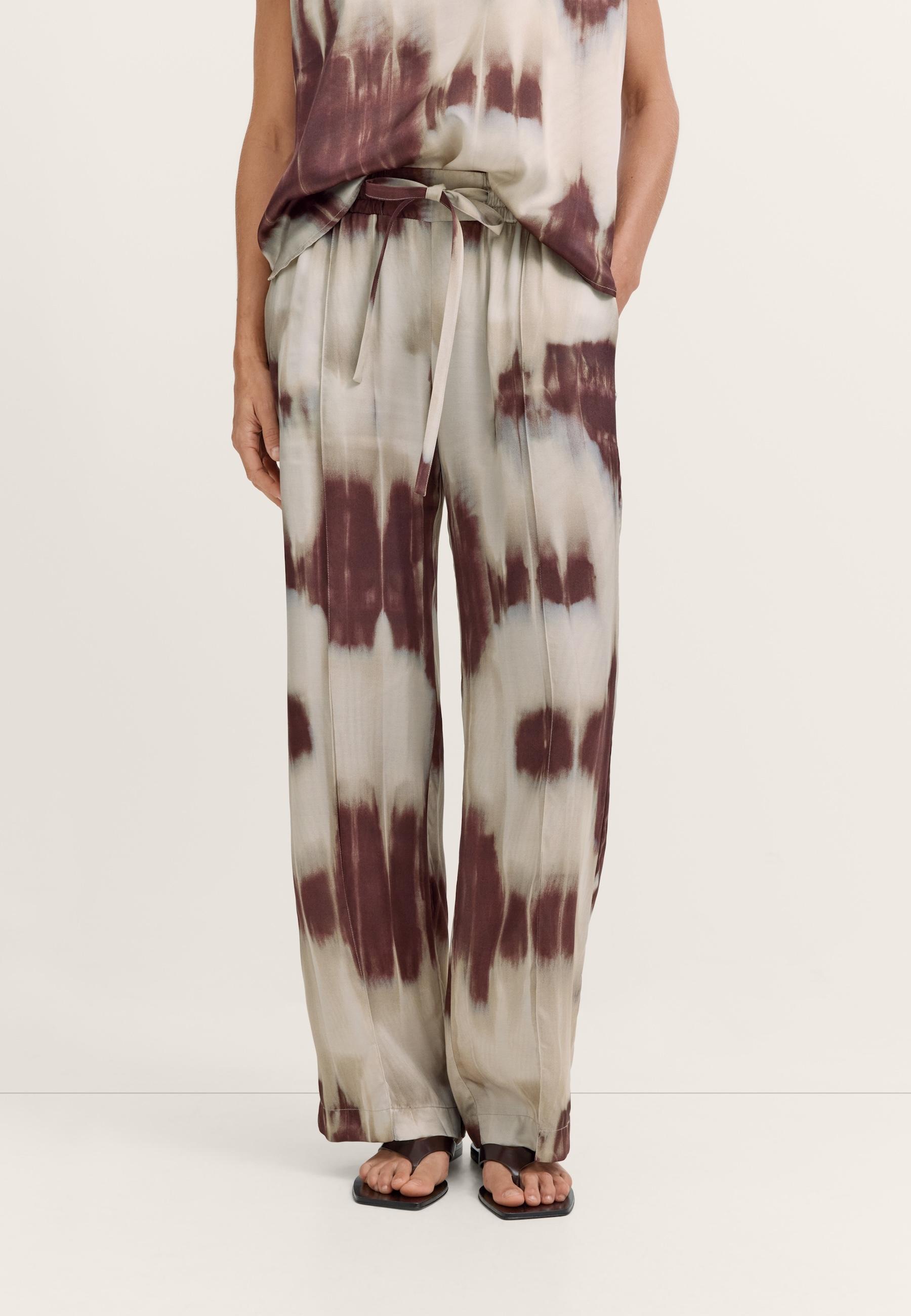 Bugatti Damen Freizeithose Mit Grafischem Print Aus Viskose