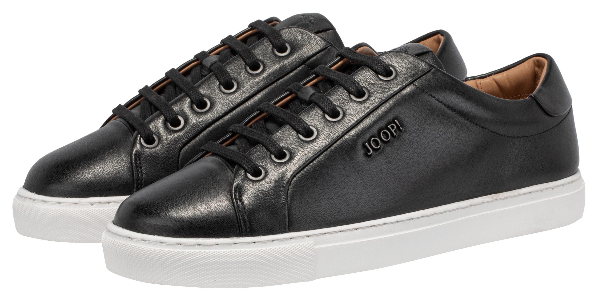 Sneaker Joop "Tinta Coralie Sneaker Yd6", Herren, Gr. 42, Schwarz, Rindsleder, Schuhe Sneaker