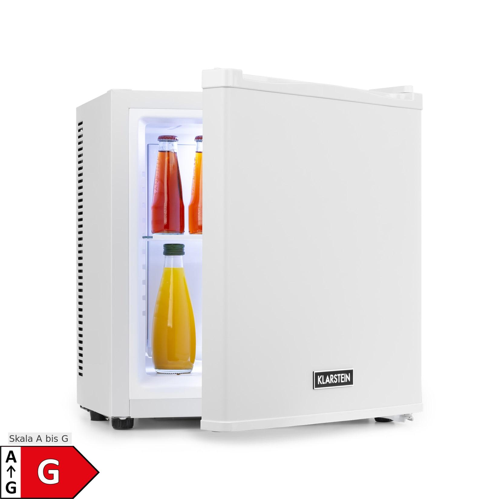 Klarstein Secret Cool Mini-Kühlschrank Mini-Bar 13l 22dB 2 Etagen Weiß