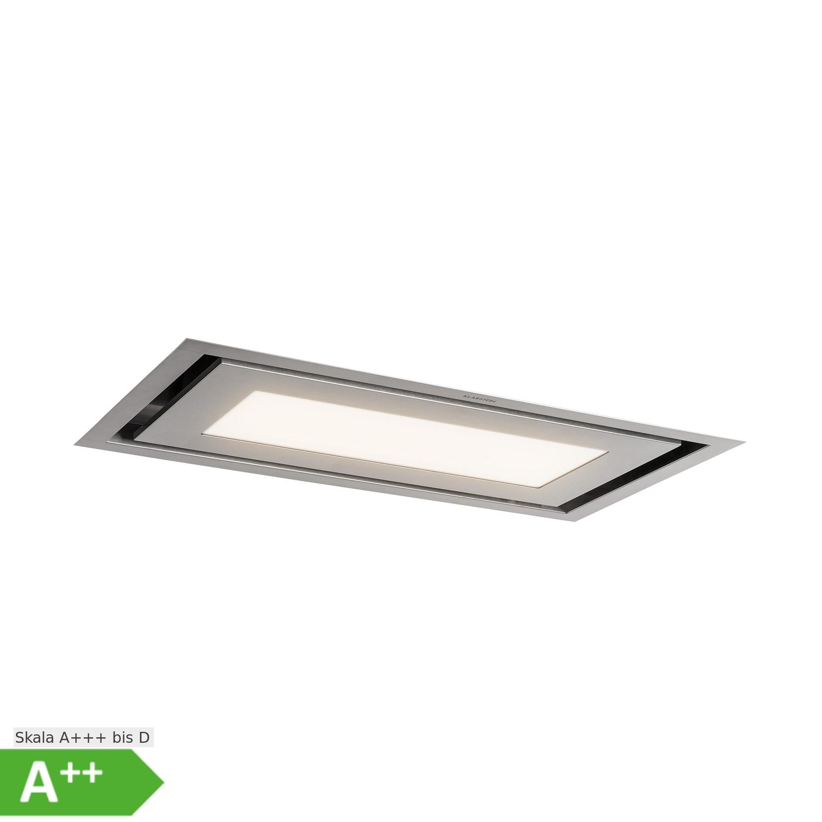 Klarstein Remy Brilliant Edition Inselhaube 90cm 609 m³/h EEK A LED Glas