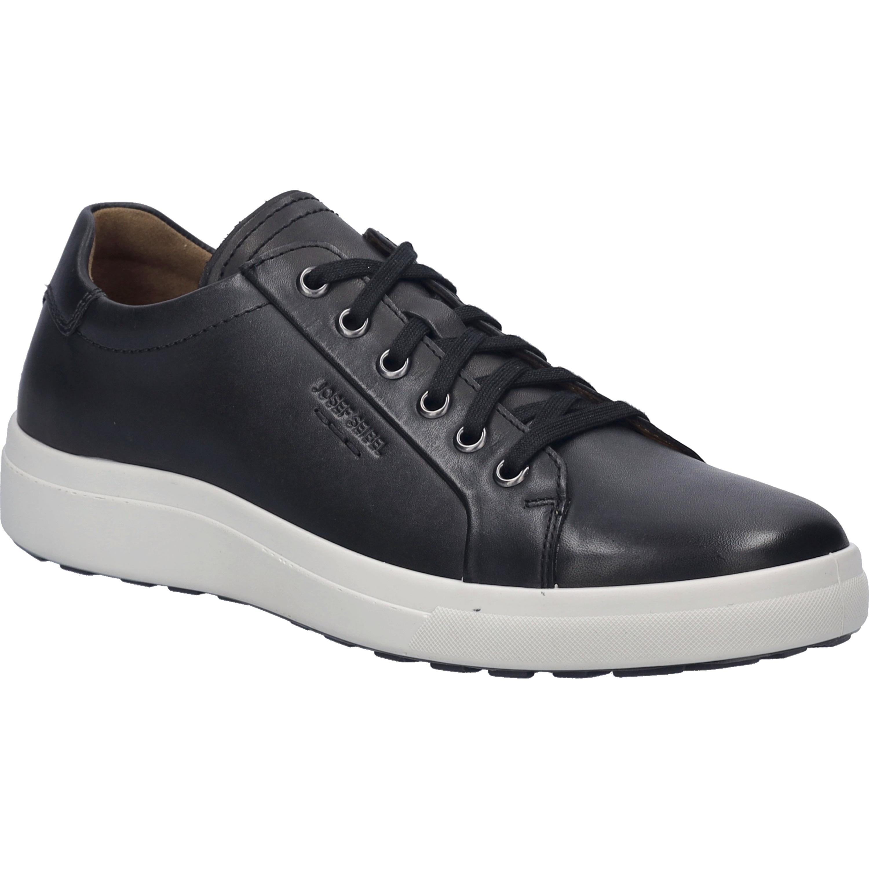 Sneaker Josef Seibel "Maddox 05, Schwarz", Herren, Gr. 43, Schwarz, Obermaterial: 100% Rindsleder Leather Cow., Schuhe Sneaker