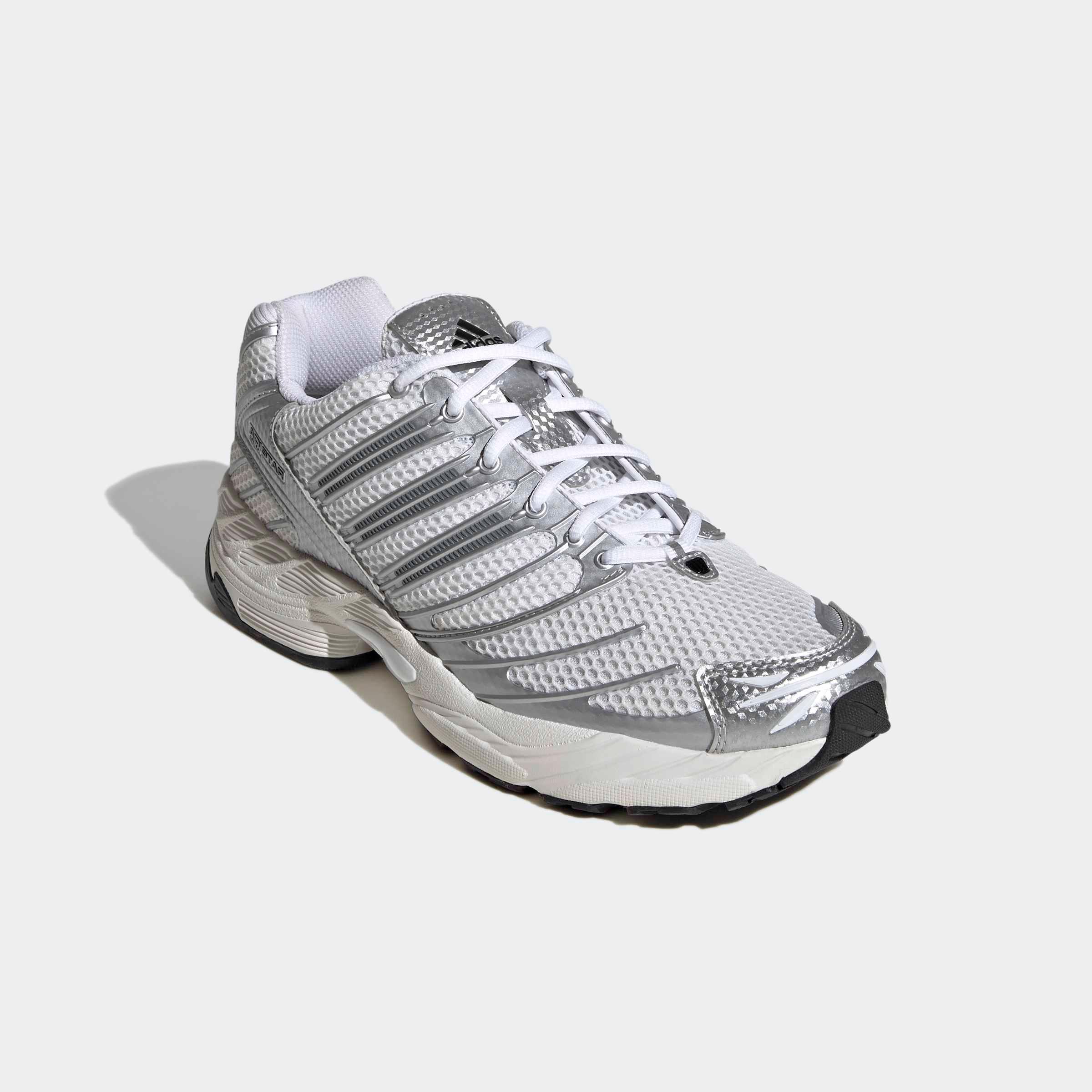 Sneaker Adidas Originals "Adistar Control 3", Herren, Gr. 43, Cloud Weiß, Silber Metallic, Core Schwarz, Synthetik, Textil, Schuhe Sneaker