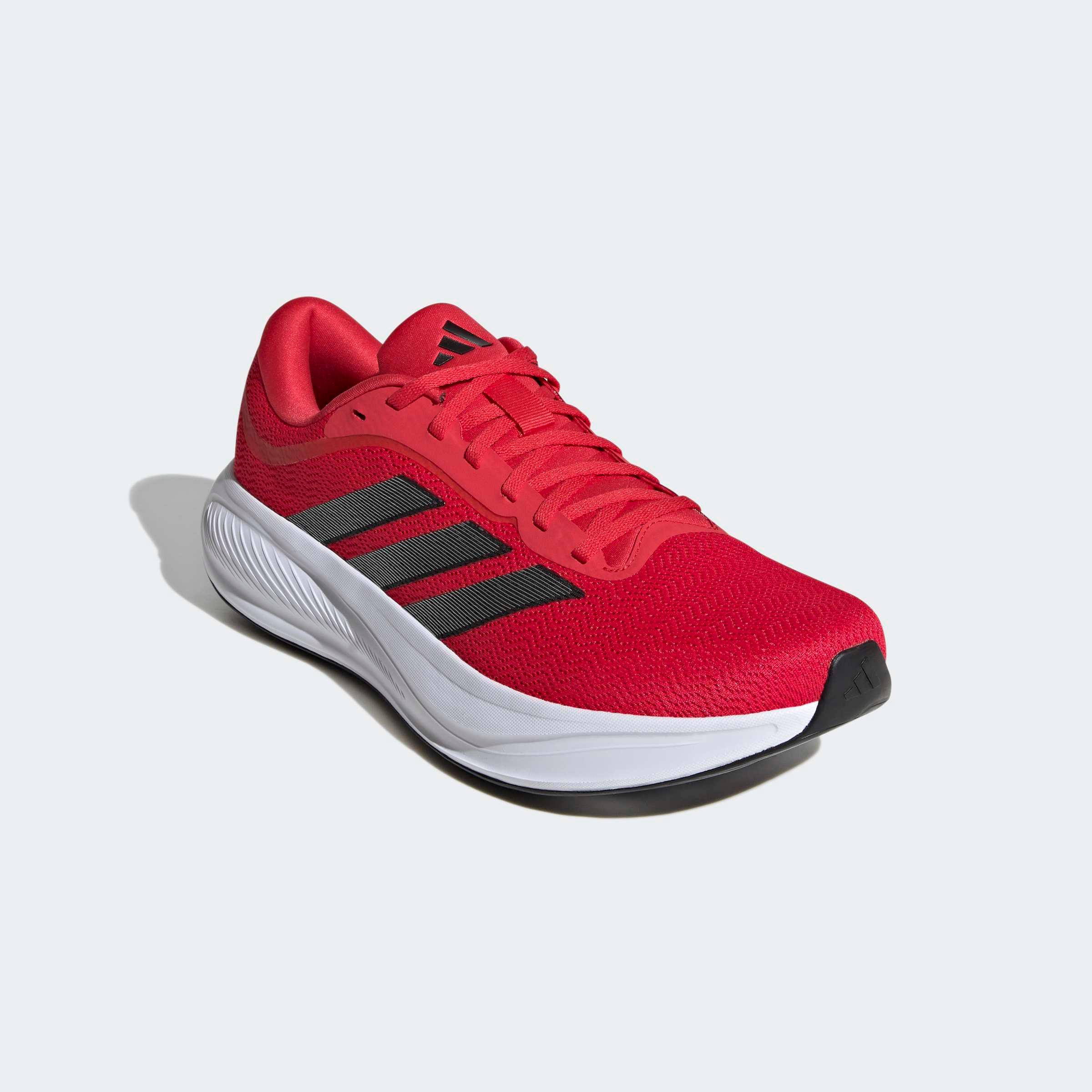 Laufschuh Adidas Performance "Response Runner 2", Damen, Gr. 44, Pure Ruby, Core Schwarz, Matte Silber, Synthetik, Textil, Schuhe Laufschuh