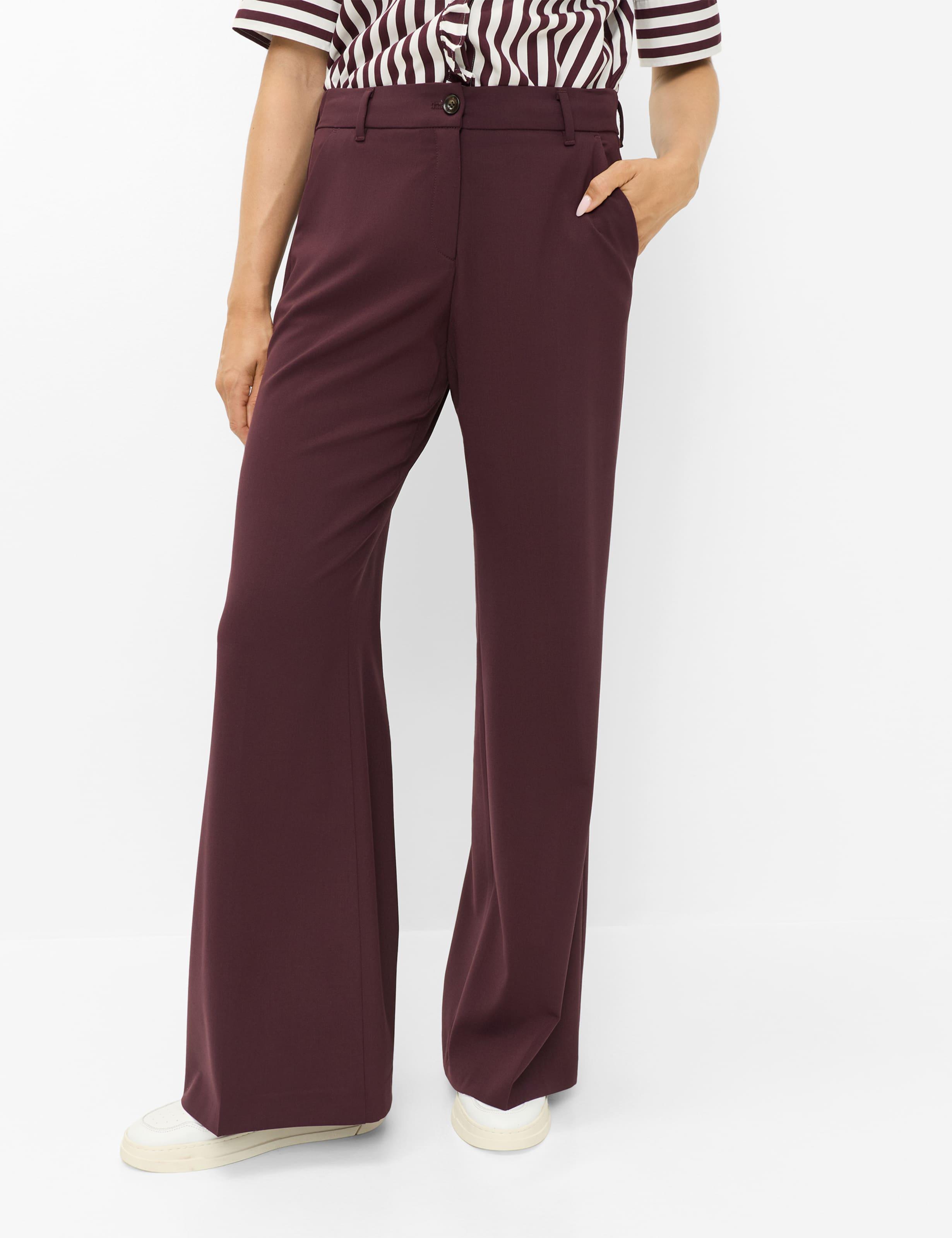 Brax Damen Palazzohose Style MAINE BLACKBERRY VIOLET, dunkles lila, Gr. 48K