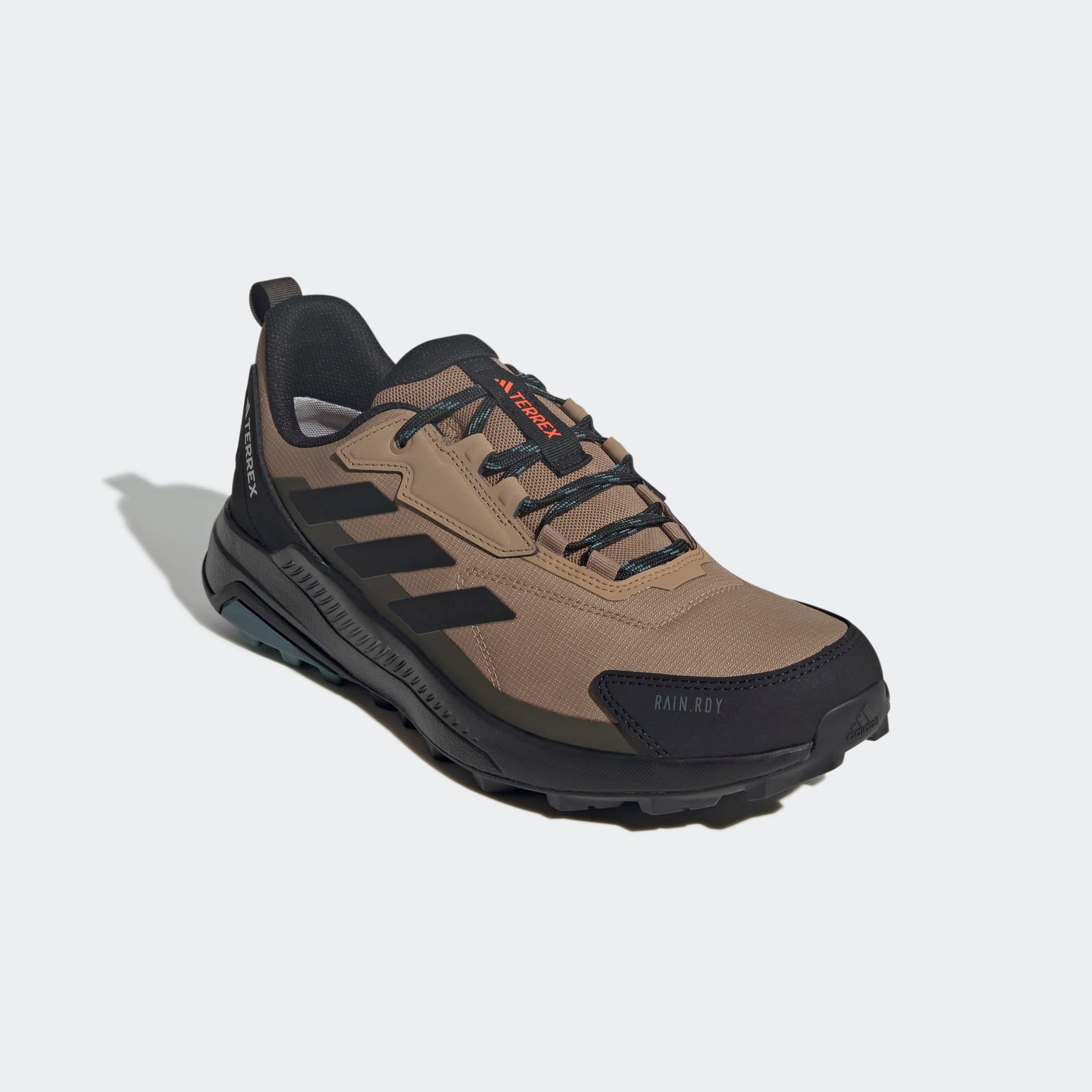 Wanderschuh Adidas Terrex "Terrex Anylander Rain.Rdy", Herren, Gr. 44,5, GrüN (Cardboard, Core Schwarz, Shadow Olive), Textil, Schuhe Wanderschuh, Wasserdicht, Topseller